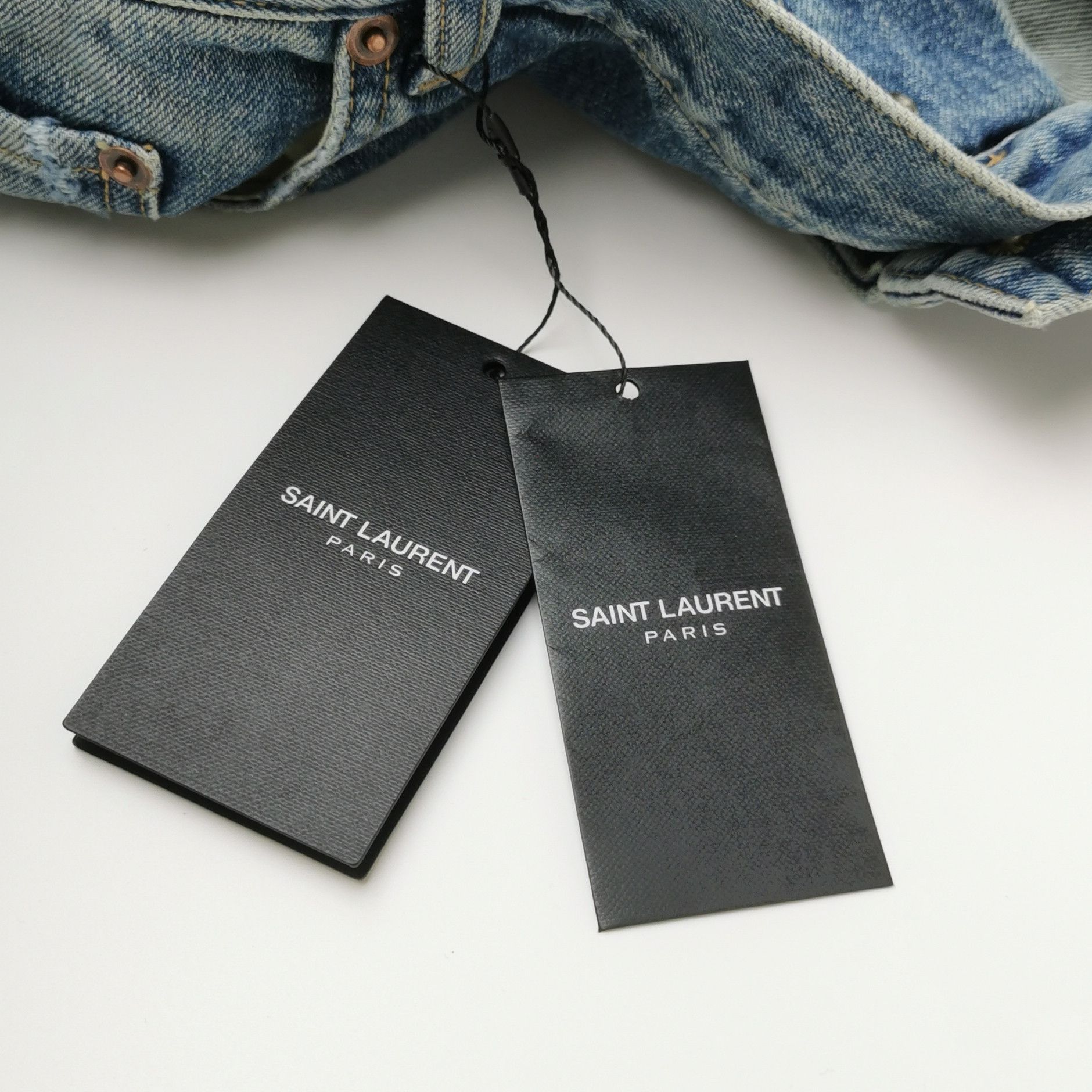 Saint Laurent Paris Saint Laurent Light Wash Distressed Jeans 36 Size US 36 / EU 52 - 5 Thumbnail