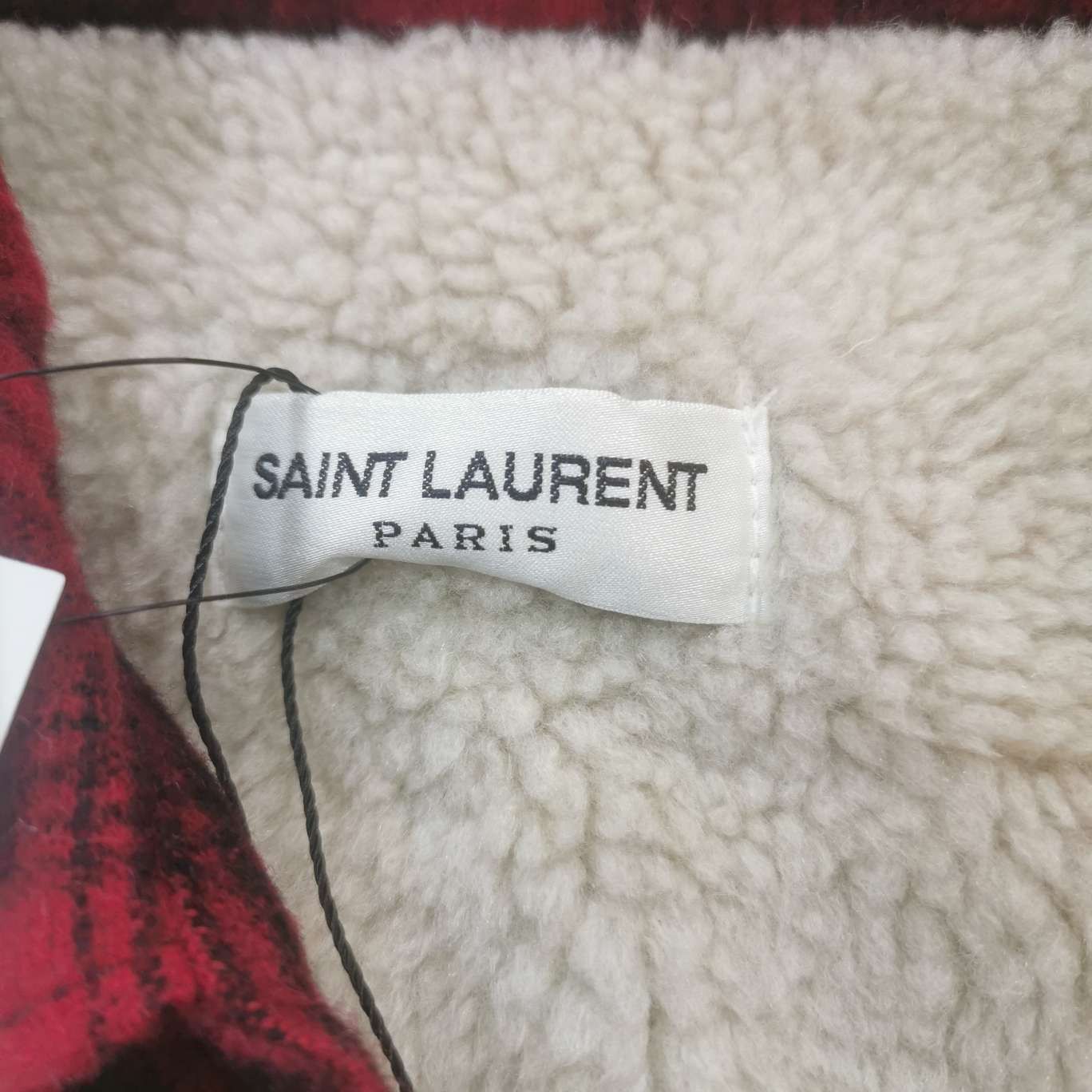 Saint Laurent Paris Saint Laurent Plaid Shearling-Lined Wool Jacket XS Size US XS / EU 42 / 0 - 7 Thumbnail