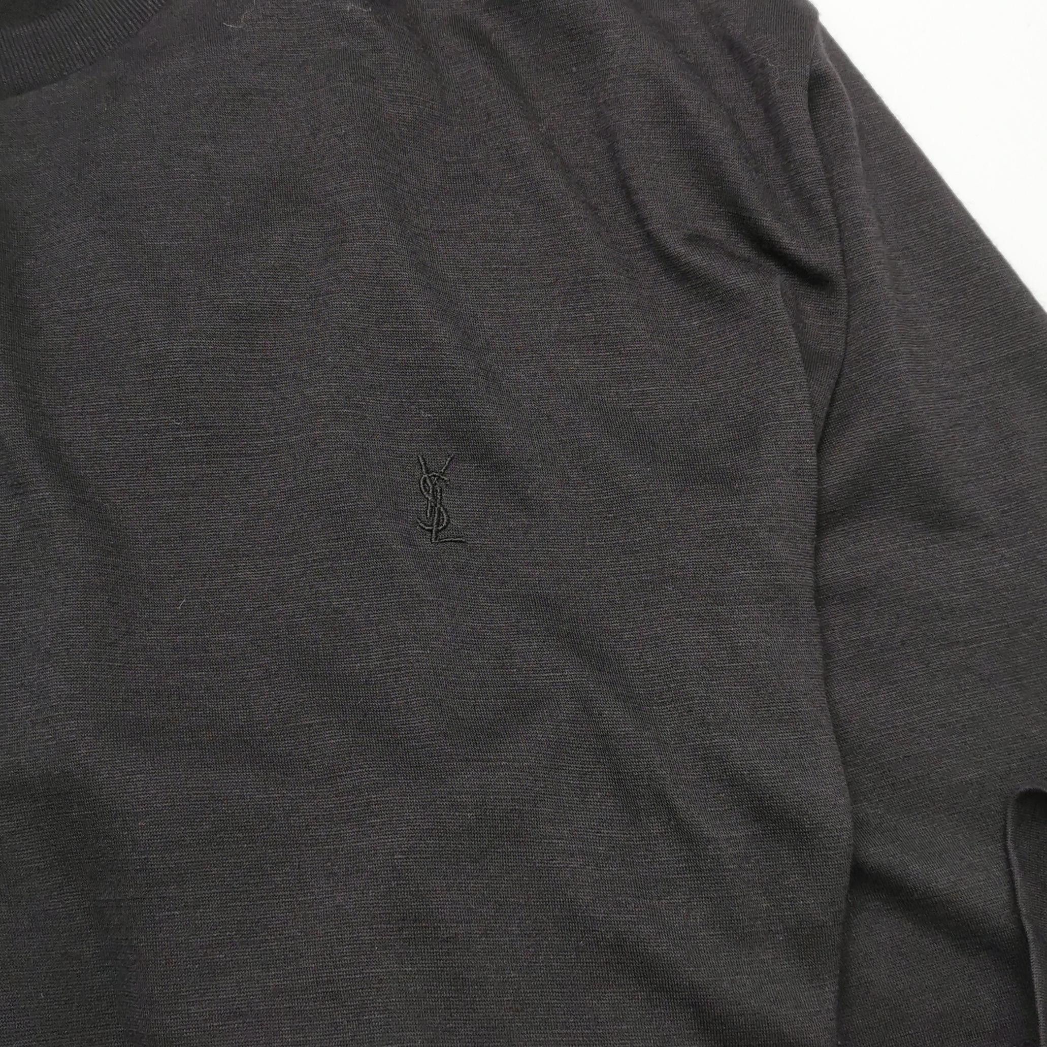 Saint Laurent Paris Saint Laurent Wool Silk Blend T-Shirt XXL Size US XXL / EU 58 / 5 - 4 Thumbnail