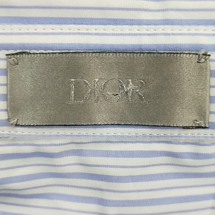 Dior Dior Striped Cotton Shirt US L Size US L / EU 52-54 / 3 - 6 Thumbnail