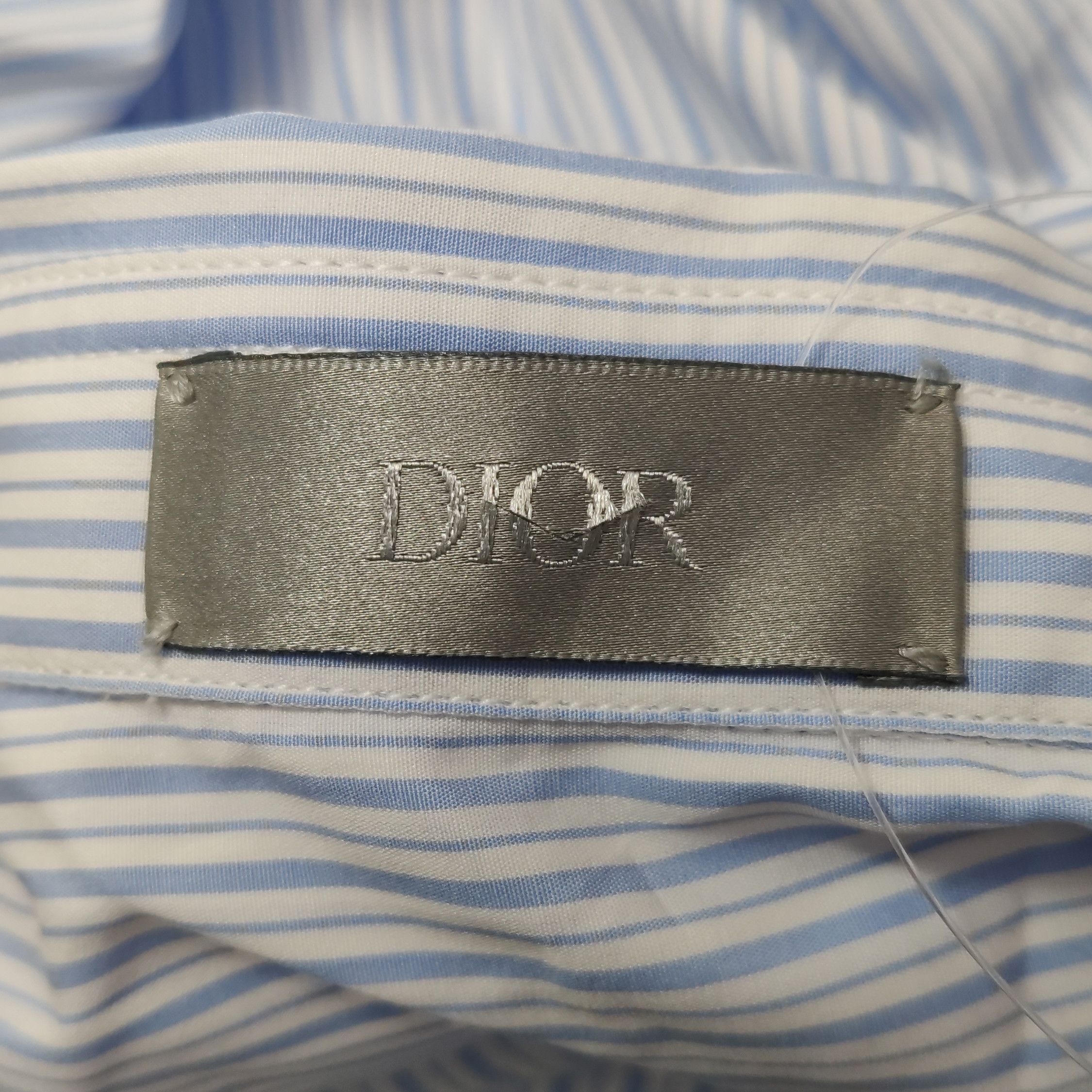 Dior Dior Striped Cotton Shirt US L Size US L / EU 52-54 / 3 - 12 Thumbnail