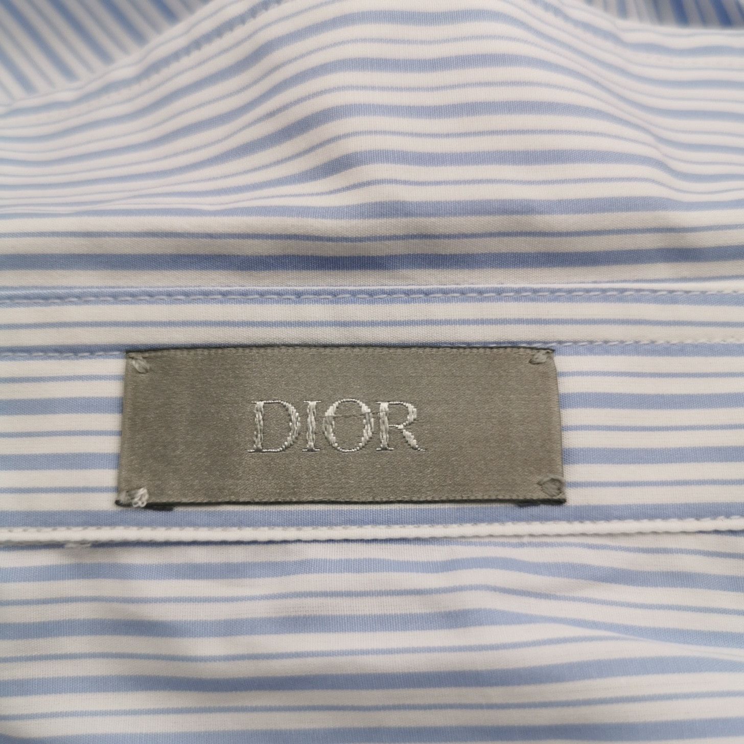 Dior Dior Striped Cotton Shirt Size 42 Size US L / EU 52-54 / 3 - 6 Thumbnail