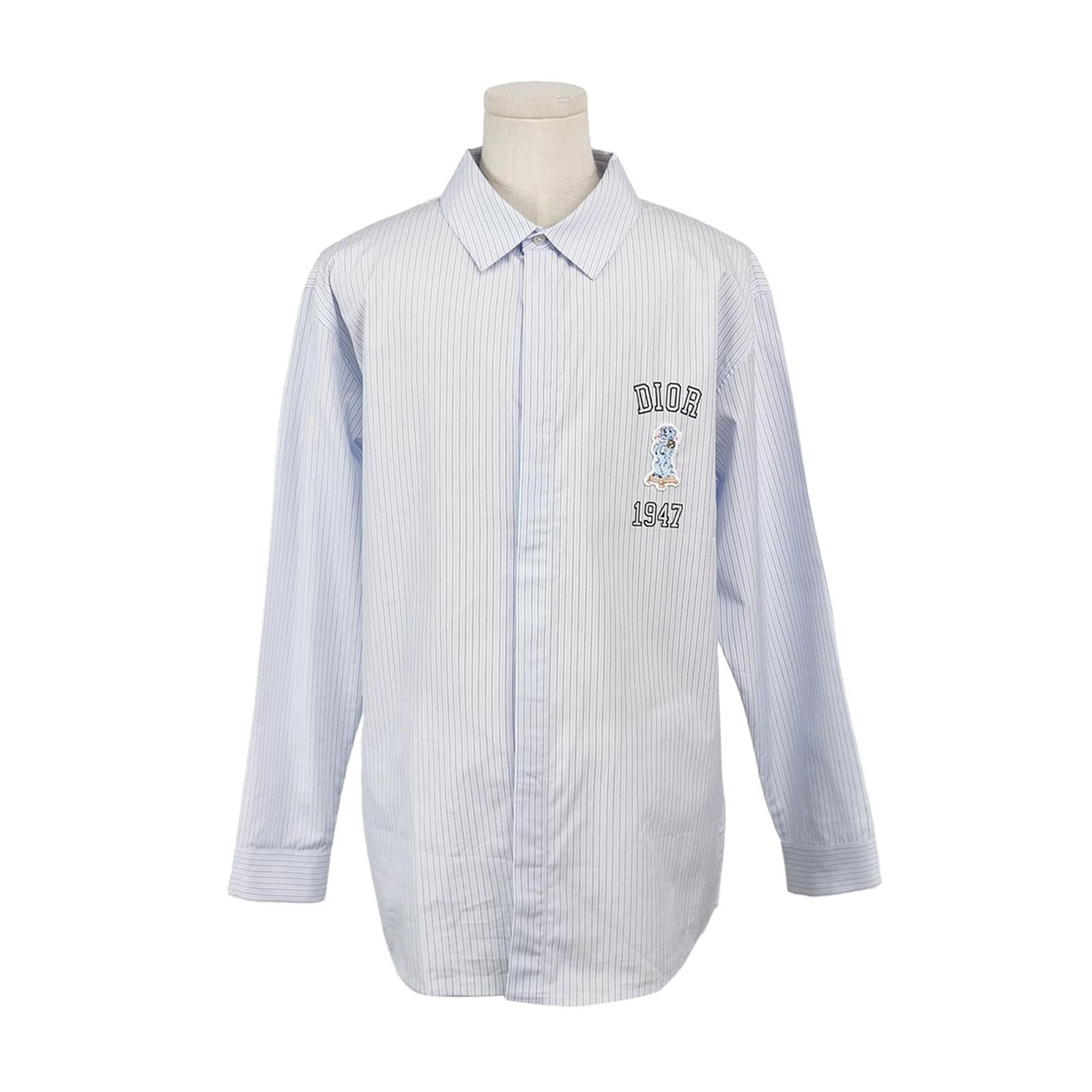 Dior Dior Striped 1947 Embroidered Shirt 13Y Size US XS / EU 42 / 0 - 2 Thumbnail