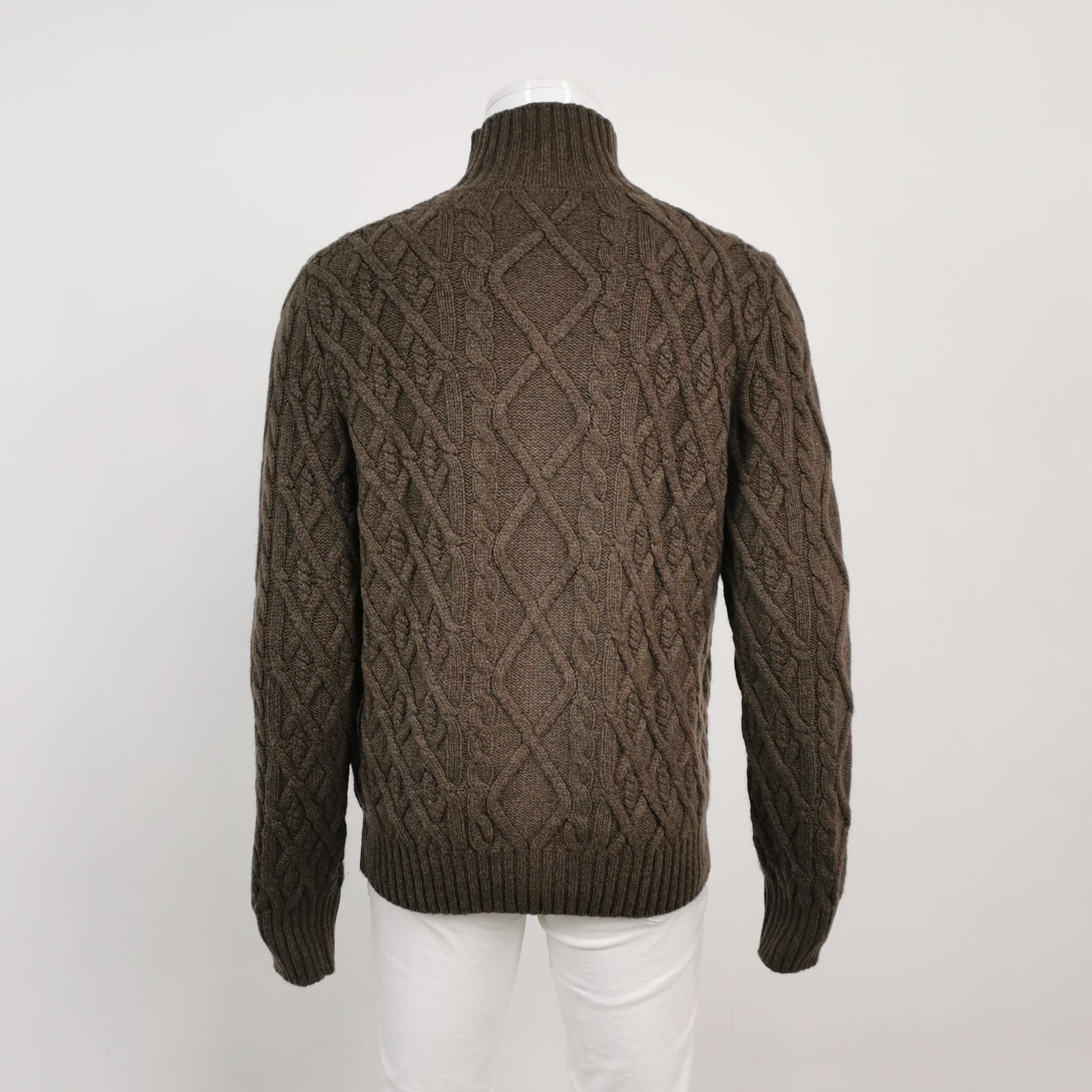 Dior Dior Cashmere CD Logo Cable Knit Turtleneck Sweater M Size US M / EU 48-50 / 2 - 3 Thumbnail