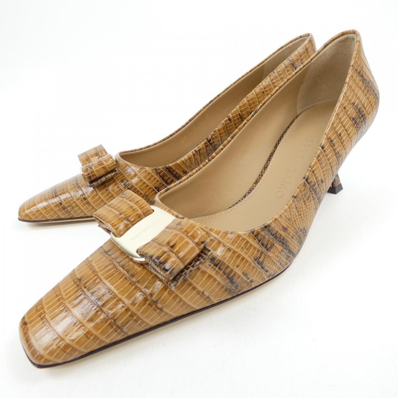 Salvatore Ferragamo Salvatore Ferragamo Salvatore Ferragamo Leather Pumps Leather Shoes DUTY FREE for USA Size ONE SIZE - 3 Thumbnail