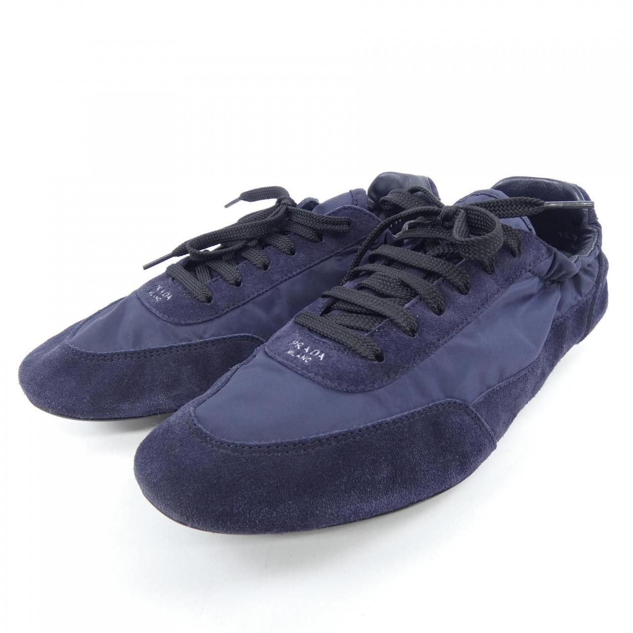 Prada Prada Prada Collapse Re Nylon Suede Sneakers Textile Shoes 1E959N DUTY FREE for USA Size ONE SIZE - 3 Thumbnail
