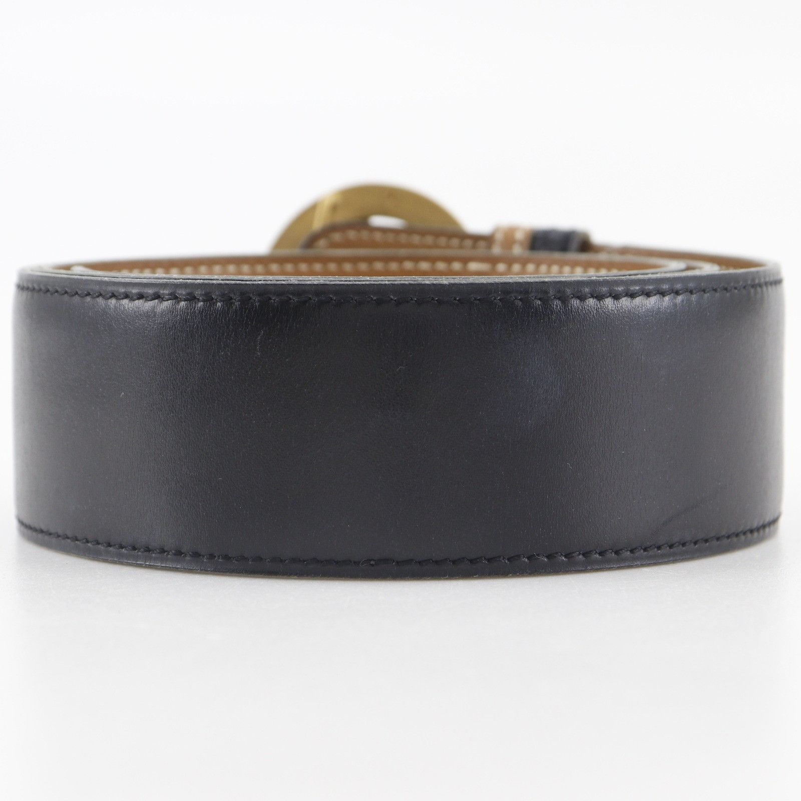 Hermes Hermes Hermes Horse Buckle Leather Reversible Belt Leather Belt J DUTY FREE for USA Size ONE SIZE - 3 Thumbnail