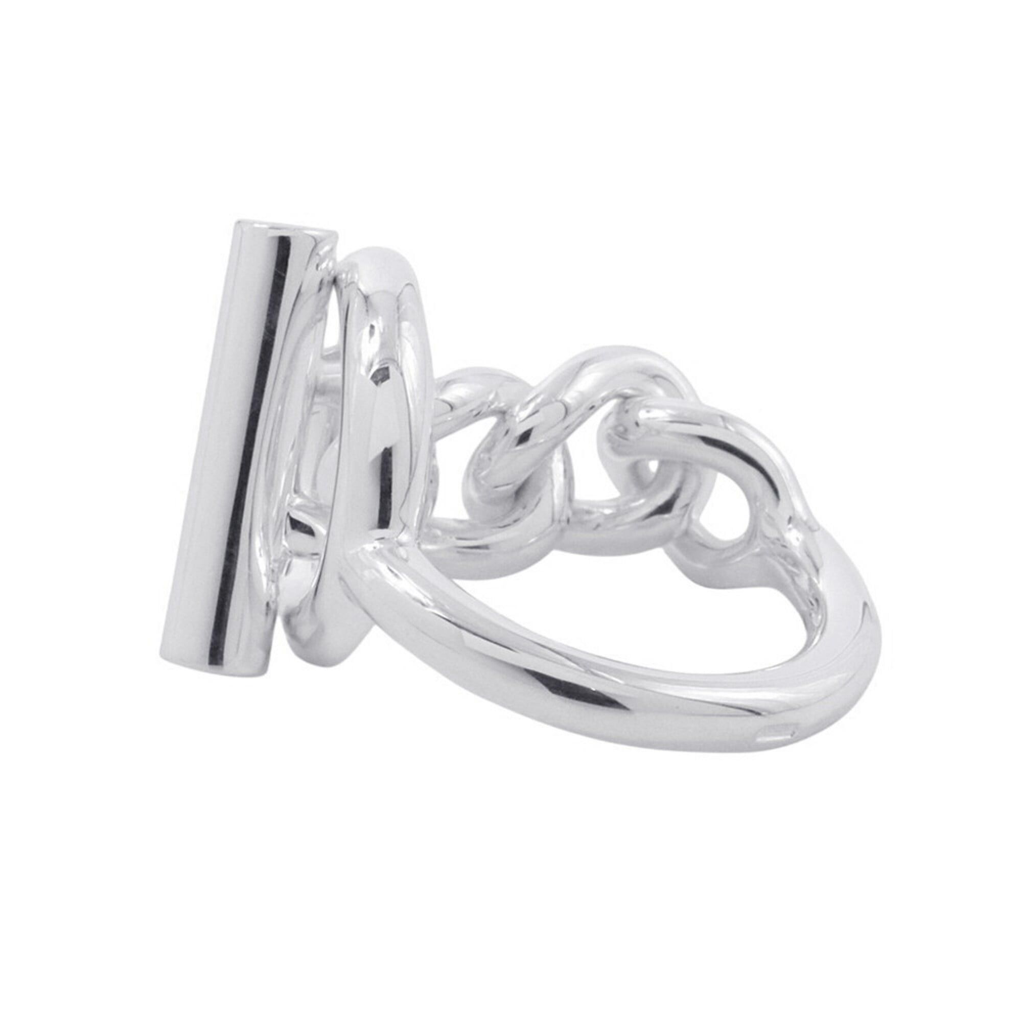 Hermes Hermes Croisette MM ring, SV925 silver, ring size 52. HERMES ring. Size ONE SIZE - 2 Thumbnail