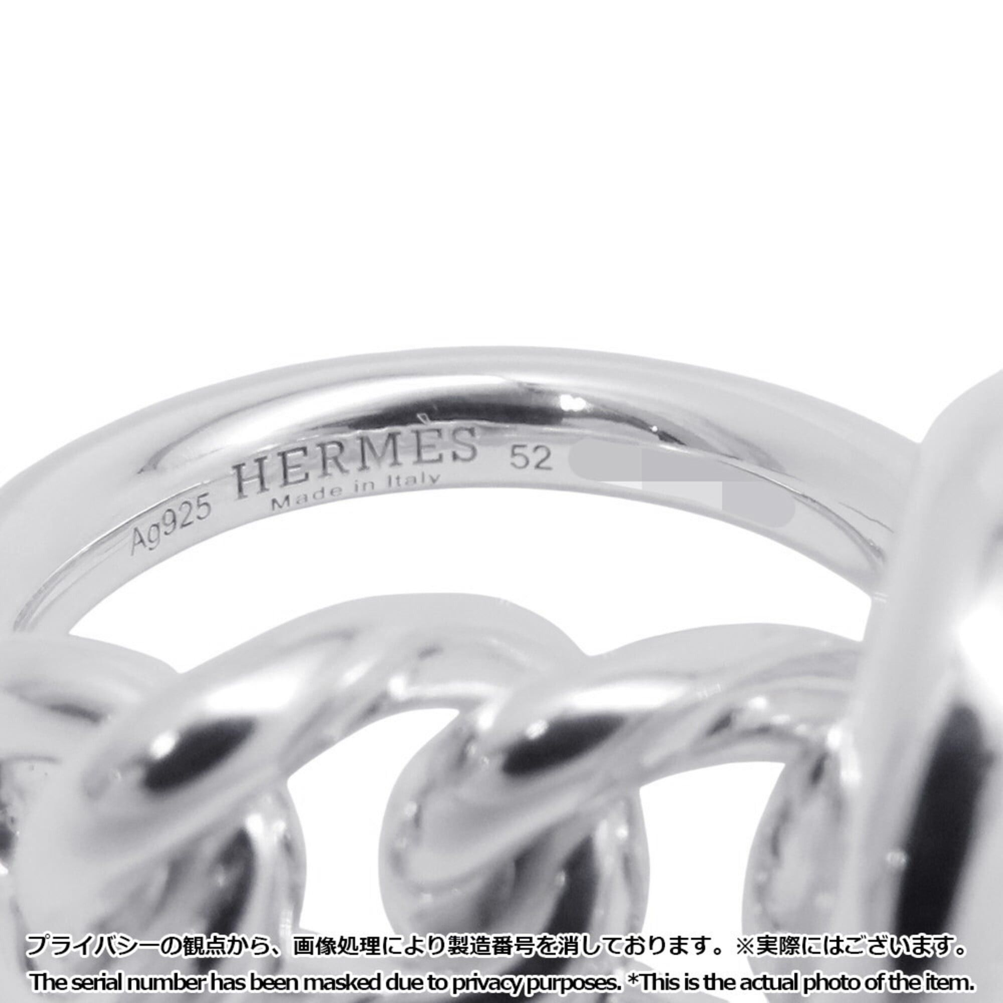 Hermes Hermes Croisette MM ring, SV925 silver, ring size 52. HERMES ring. Size ONE SIZE - 6 Thumbnail