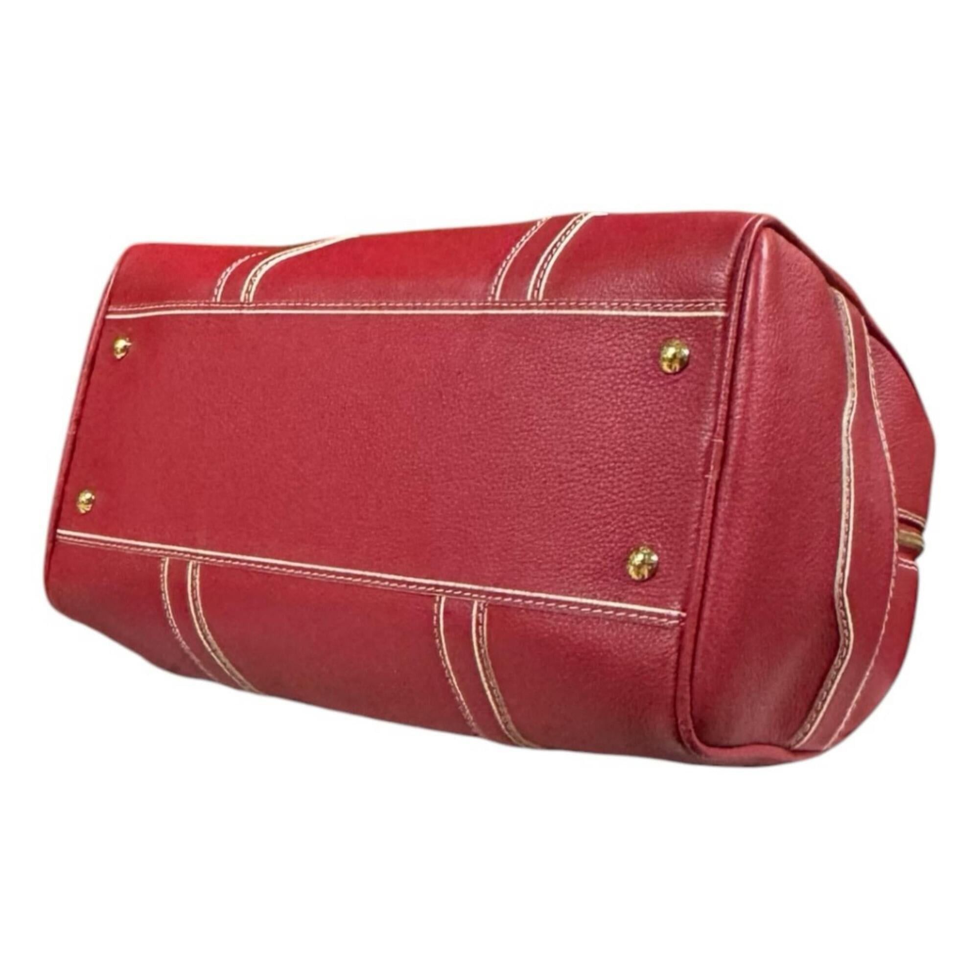 Louis Vuitton Louis Vuitton Carryall Boston Bag, Leather M95140 Red, Men's and Women's, LOUIS VUITTON Size ONE SIZE - 7 Thumbnail