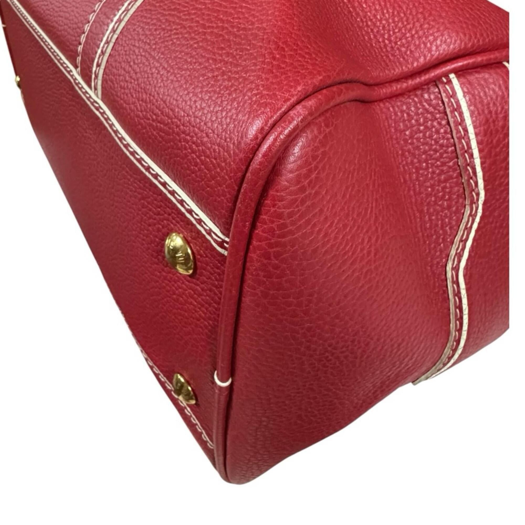 Louis Vuitton Louis Vuitton Carryall Boston Bag, Leather M95140 Red, Men's and Women's, LOUIS VUITTON Size ONE SIZE - 12 Thumbnail