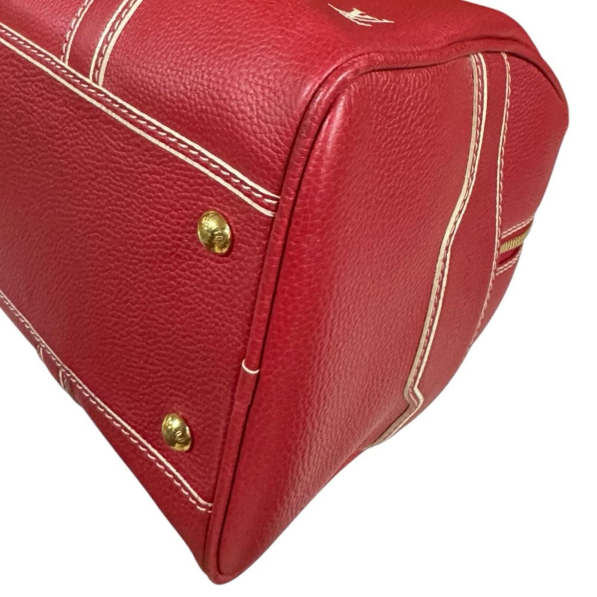 Louis Vuitton Louis Vuitton Carryall Boston Bag, Leather M95140 Red, Men's and Women's, LOUIS VUITTON Size ONE SIZE - 13 Thumbnail