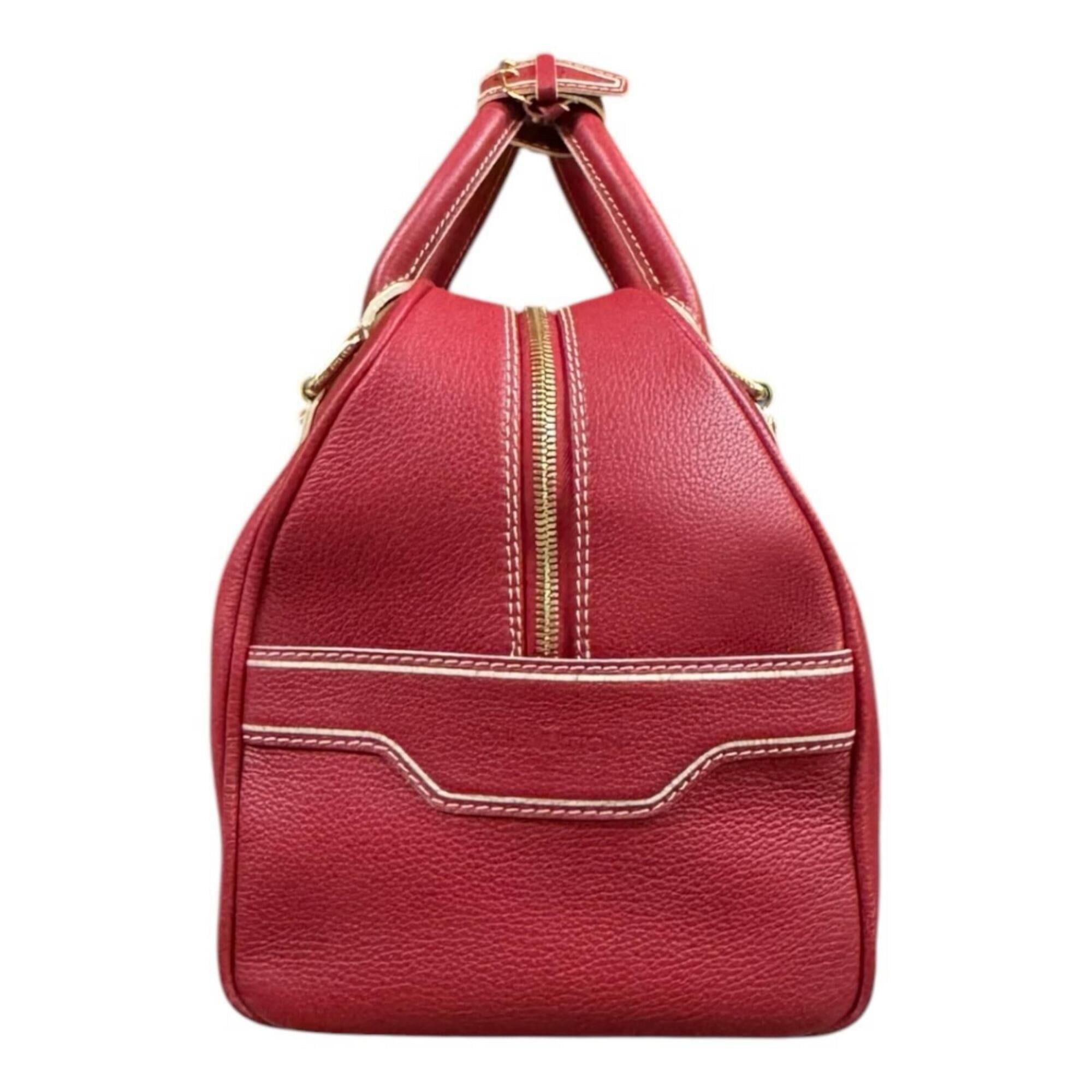 Louis Vuitton Louis Vuitton Carryall Boston Bag, Leather M95140 Red, Men's and Women's, LOUIS VUITTON Size ONE SIZE - 5 Thumbnail