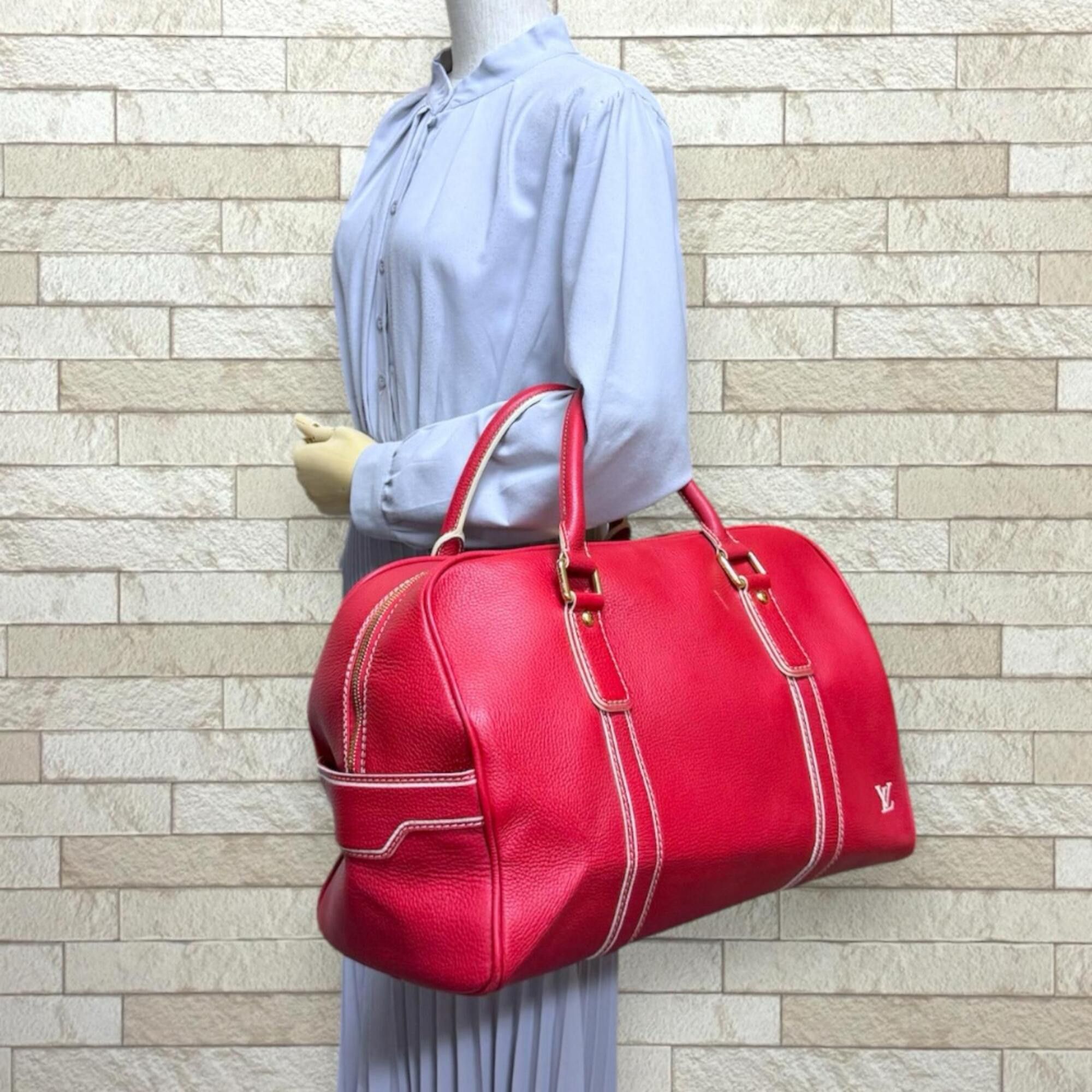 Louis Vuitton Louis Vuitton Carryall Boston Bag, Leather M95140 Red, Men's and Women's, LOUIS VUITTON Size ONE SIZE - 2 Thumbnail