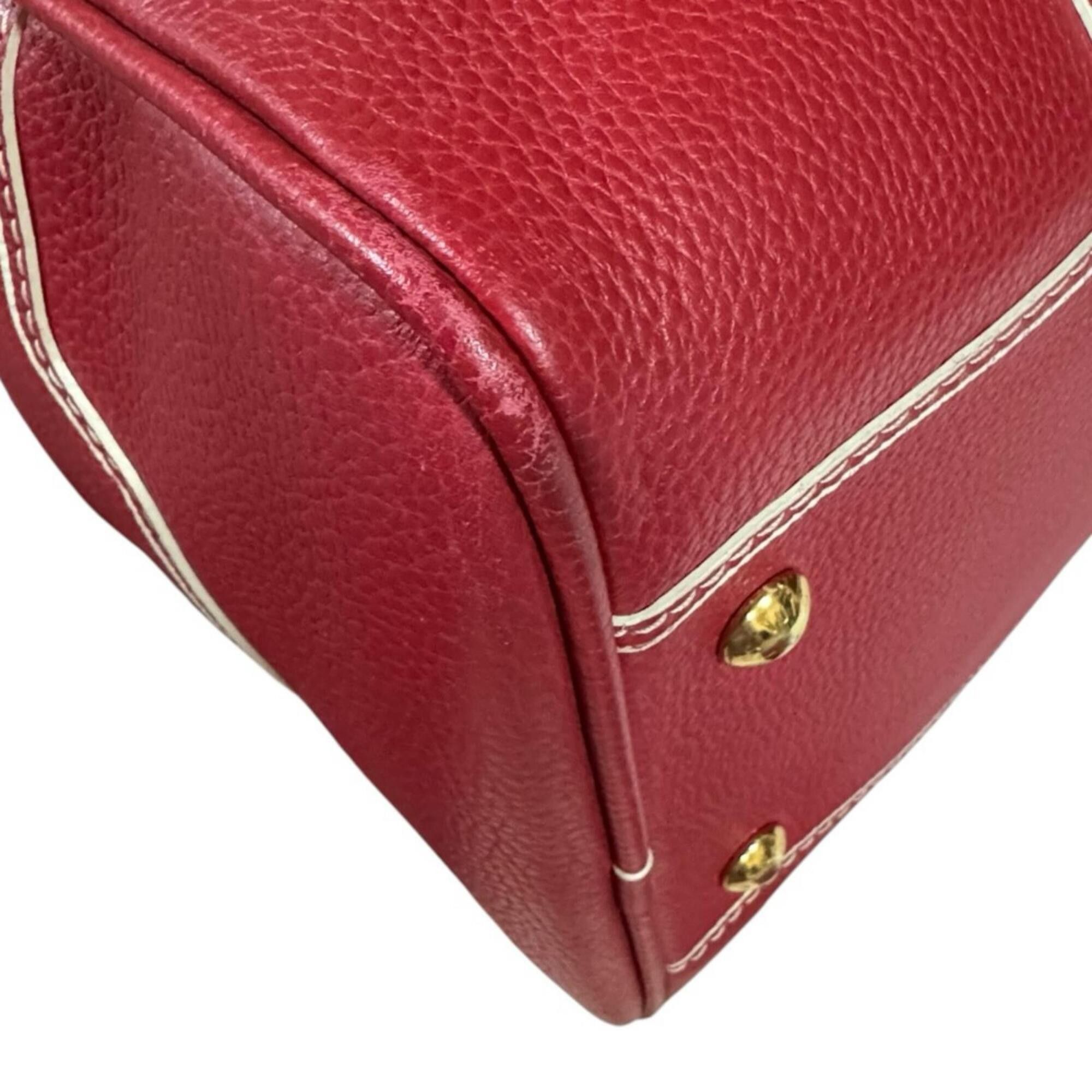 Louis Vuitton Louis Vuitton Carryall Boston Bag, Leather M95140 Red, Men's and Women's, LOUIS VUITTON Size ONE SIZE - 11 Thumbnail