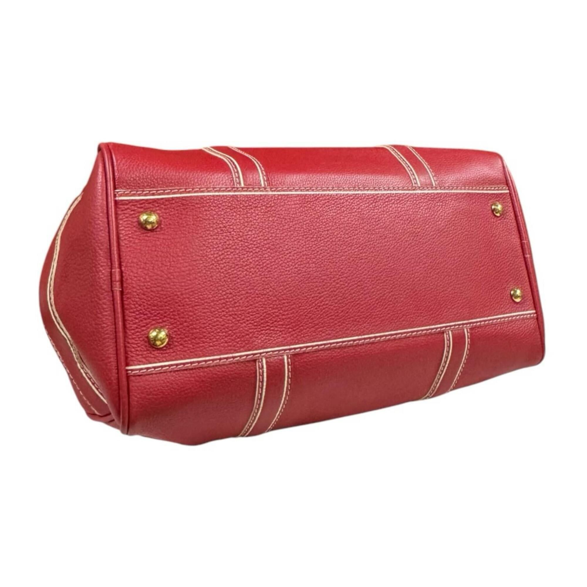 Louis Vuitton Louis Vuitton Carryall Boston Bag, Leather M95140 Red, Men's and Women's, LOUIS VUITTON Size ONE SIZE - 6 Thumbnail