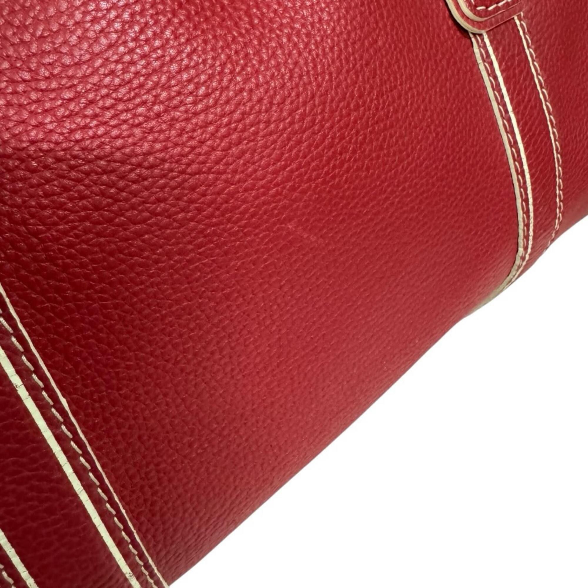 Louis Vuitton Louis Vuitton Carryall Boston Bag, Leather M95140 Red, Men's and Women's, LOUIS VUITTON Size ONE SIZE - 9 Thumbnail