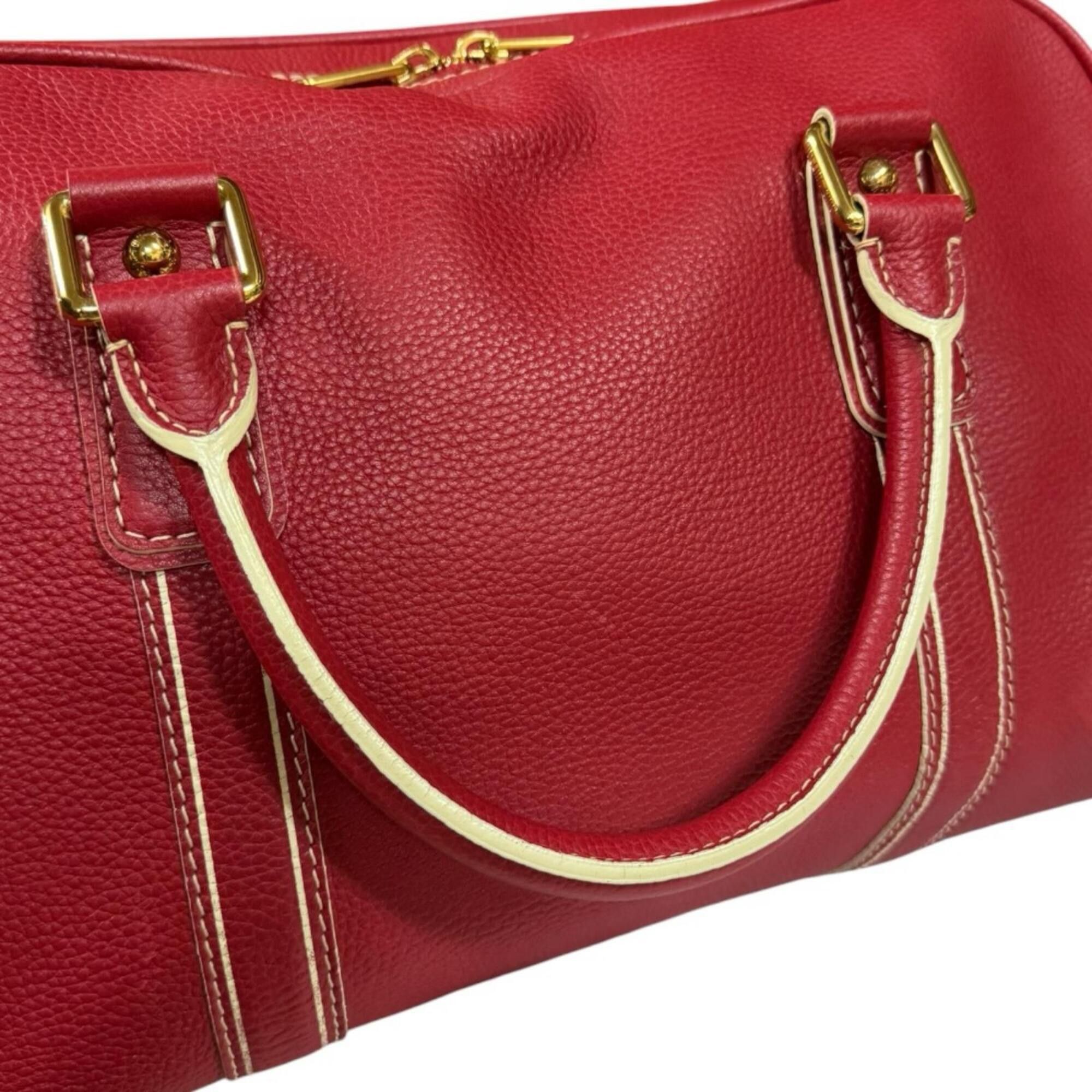 Louis Vuitton Louis Vuitton Carryall Boston Bag, Leather M95140 Red, Men's and Women's, LOUIS VUITTON Size ONE SIZE - 14 Thumbnail