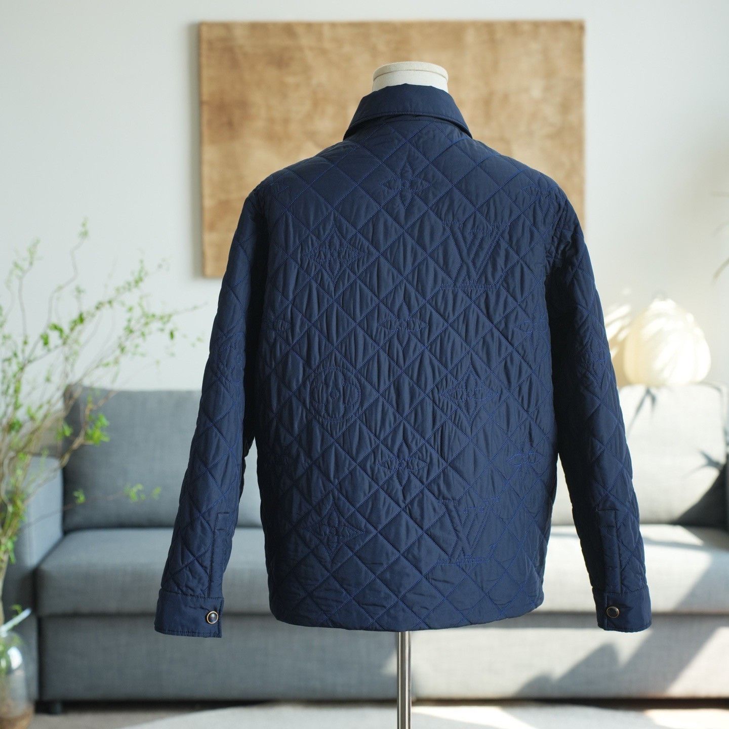 Louis Vuitton Louis Vuitton Cotton Blue Heavy Coat m Men Size US M / EU 48-50 / 2 - 2 Thumbnail