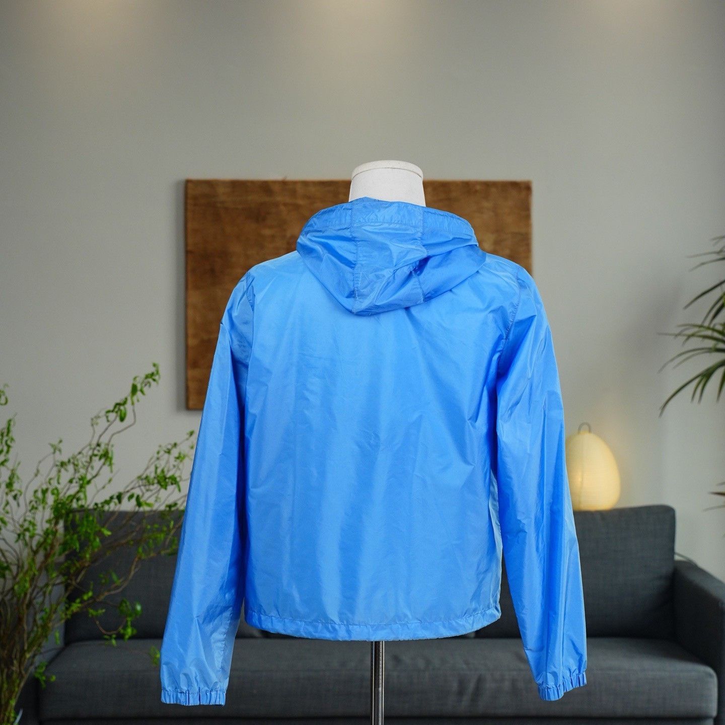 Prada Prada Nylon Blue Jacket M Women Size M / US 6-8 / IT 42-44 - 2 Thumbnail