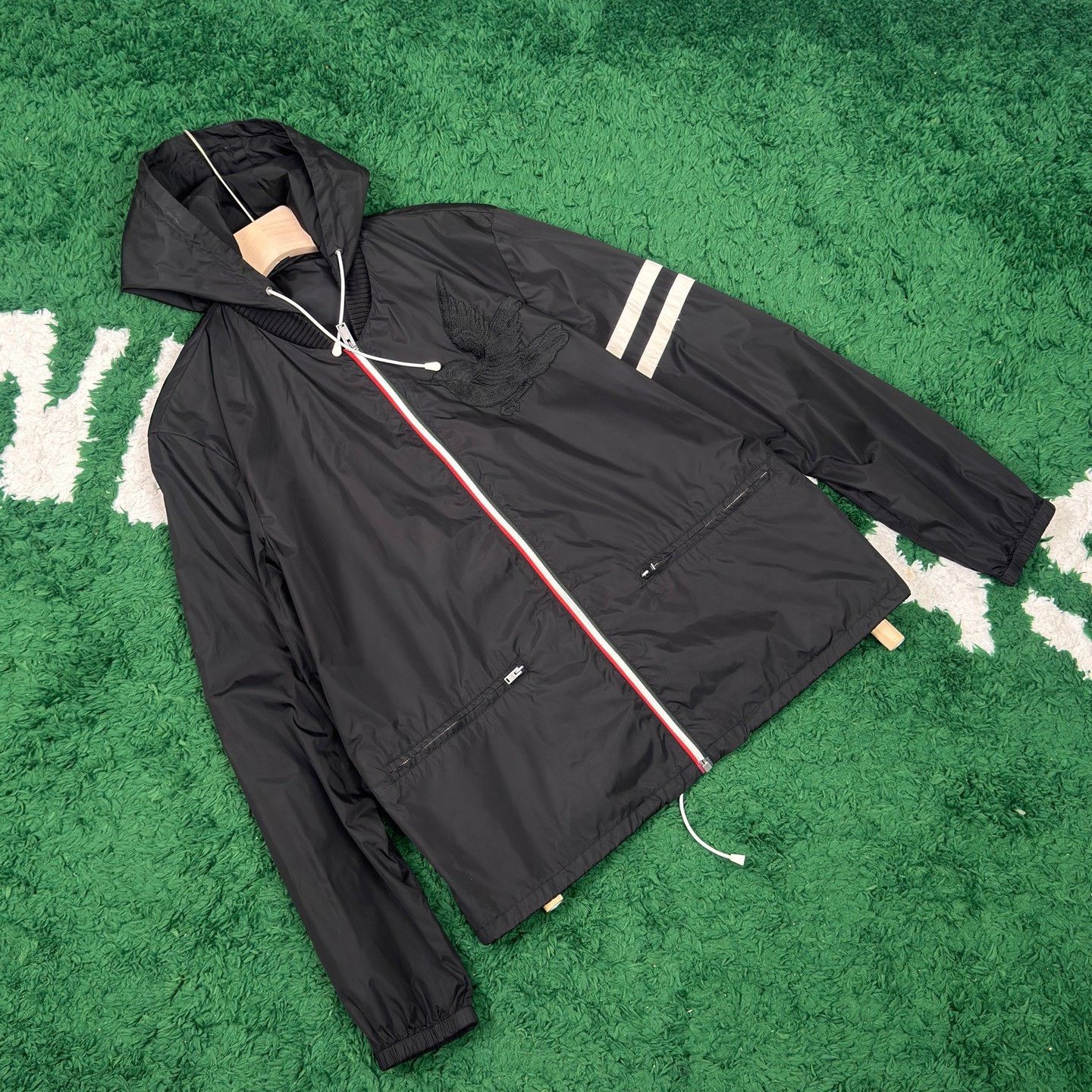 Gucci Gucci Embroidered Striped Black Light Jacket m Men Size US M / EU 48-50 / 2 - 4 Thumbnail