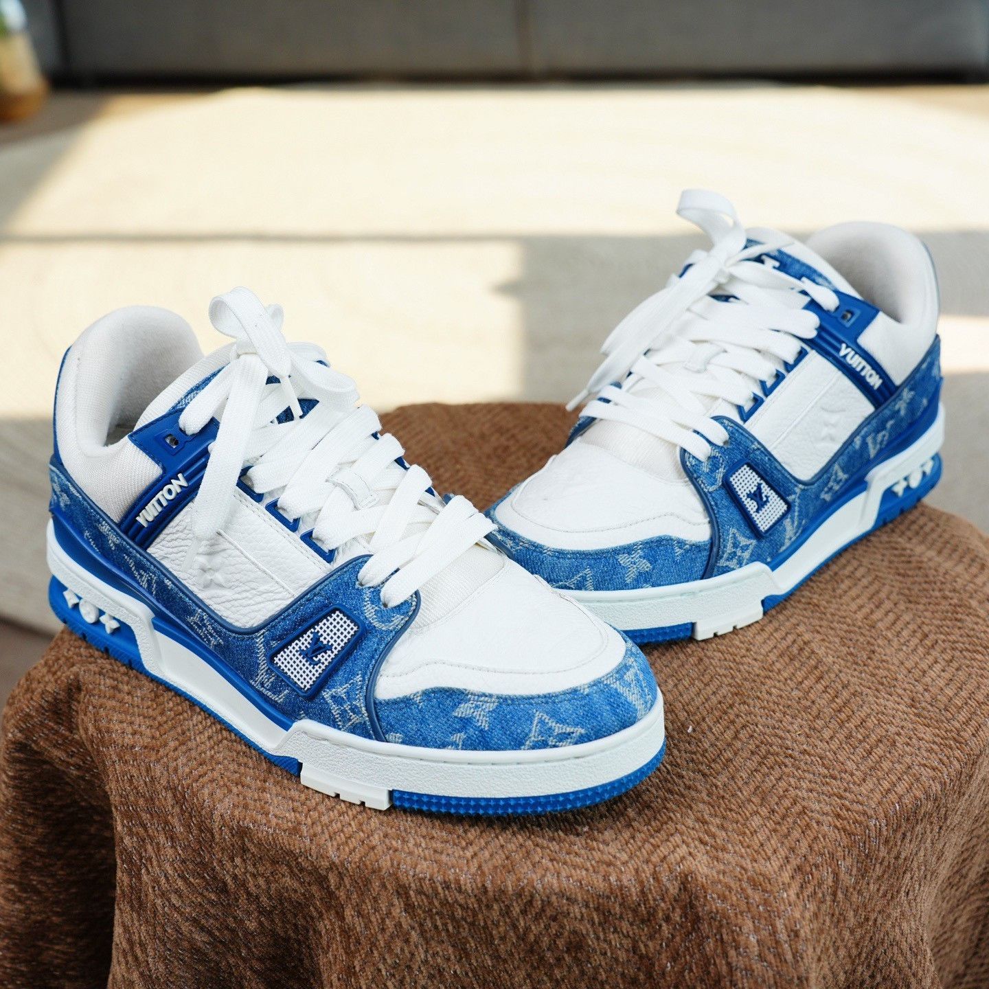 Louis Vuitton Louis Vuitton Training Denim Blue Lowtop Sneakers 8.5 Men Size US 8.5 / EU 41-42 - 3 Thumbnail