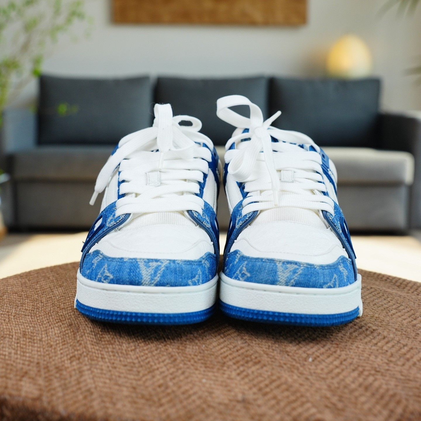 Louis Vuitton Louis Vuitton Training Denim Blue Lowtop Sneakers 8.5 Men Size US 8.5 / EU 41-42 - 6 Thumbnail