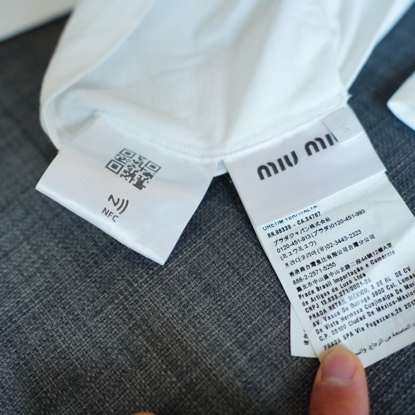 Miu Miu Miu Miu White Earrings OS Women Size ONE SIZE - 4 Thumbnail