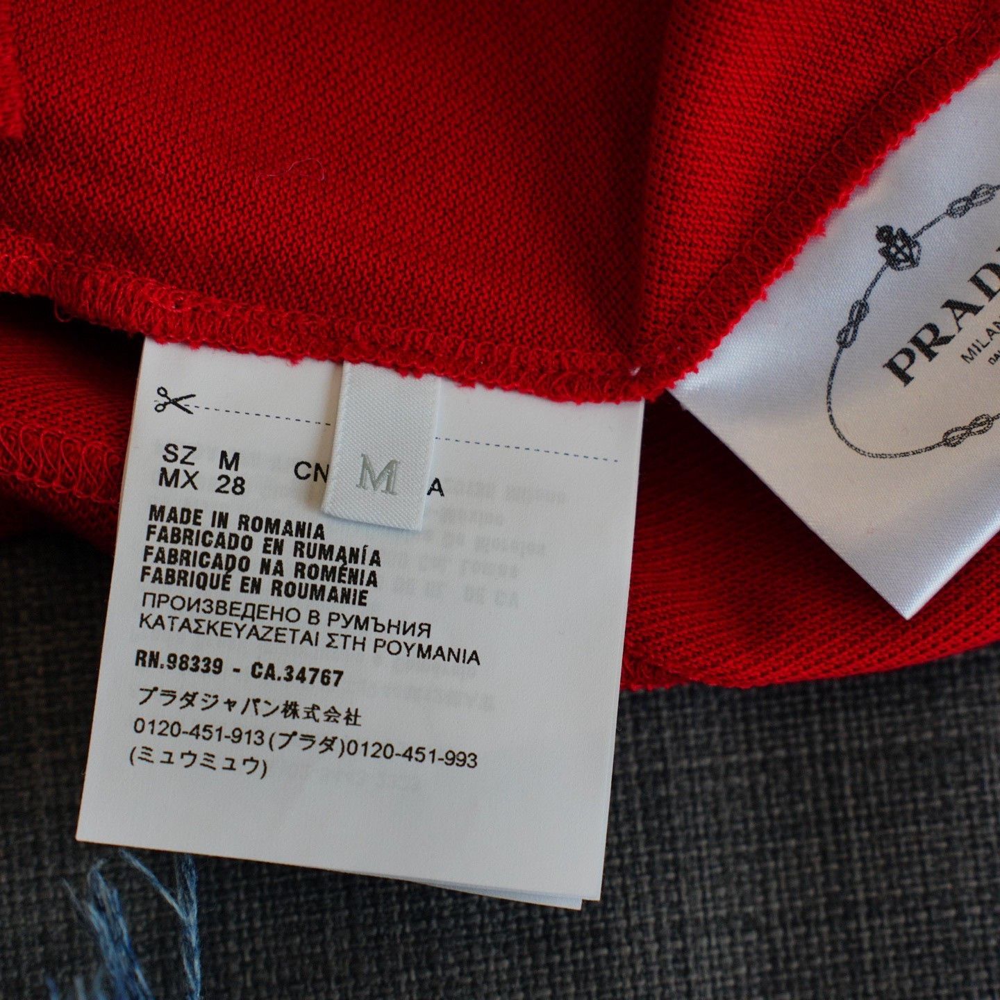 Prada Prada Red Polo m Men Size US M / EU 48-50 / 2 - 4 Thumbnail