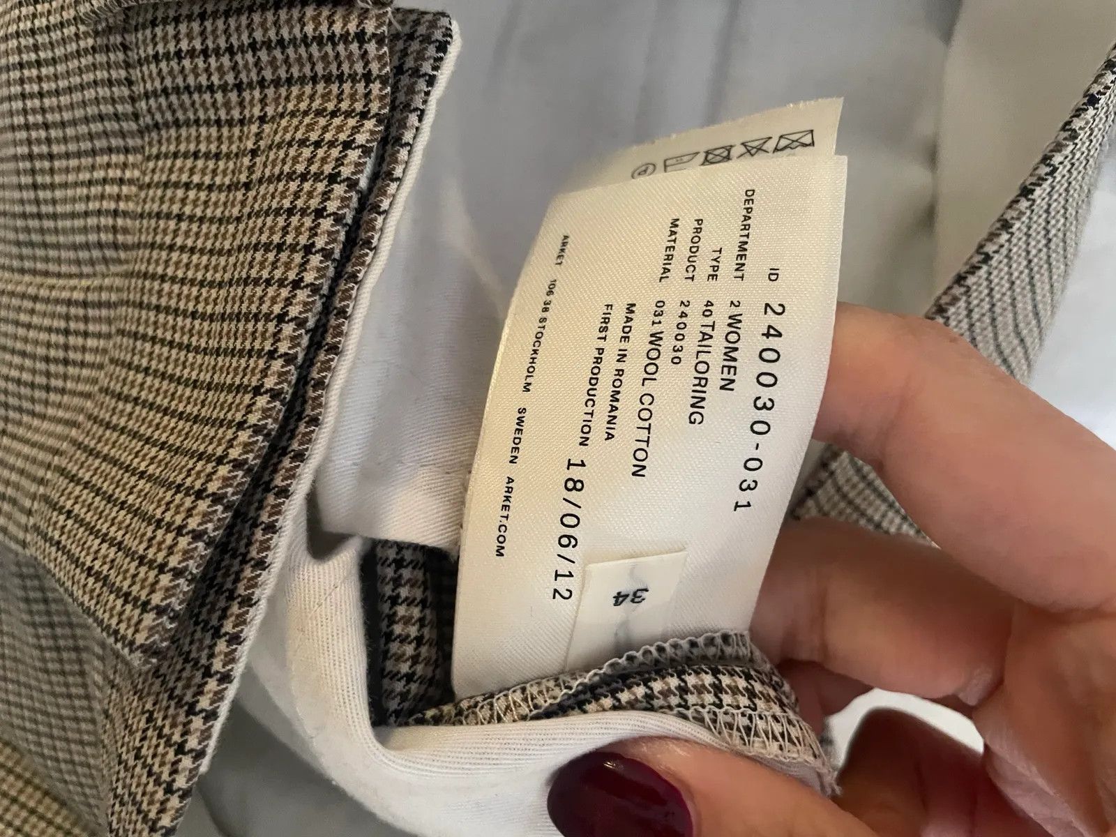 Arket Arket Pants Size 25" / US 0 / IT 36 - 2 Thumbnail