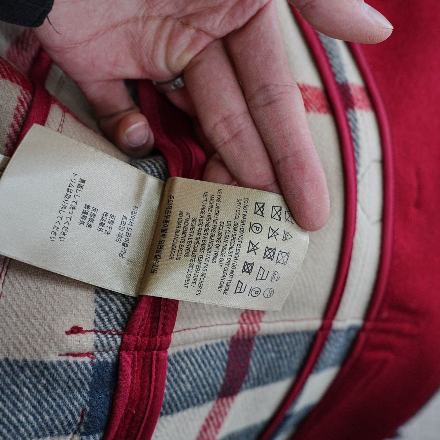 Burberry Burberry Wool Red Coat L Women Size L / US 10 / IT 46 - 6 Thumbnail
