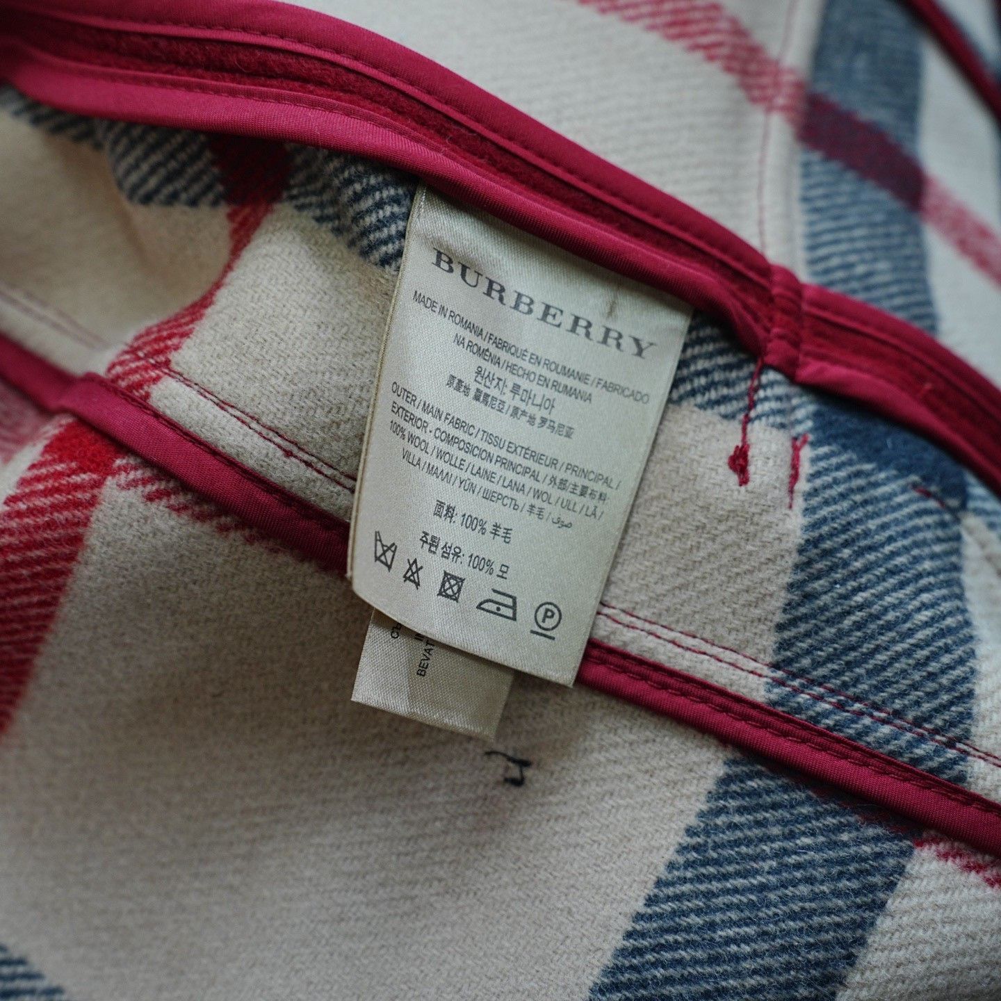 Burberry Burberry Wool Red Coat L Women Size L / US 10 / IT 46 - 5 Thumbnail