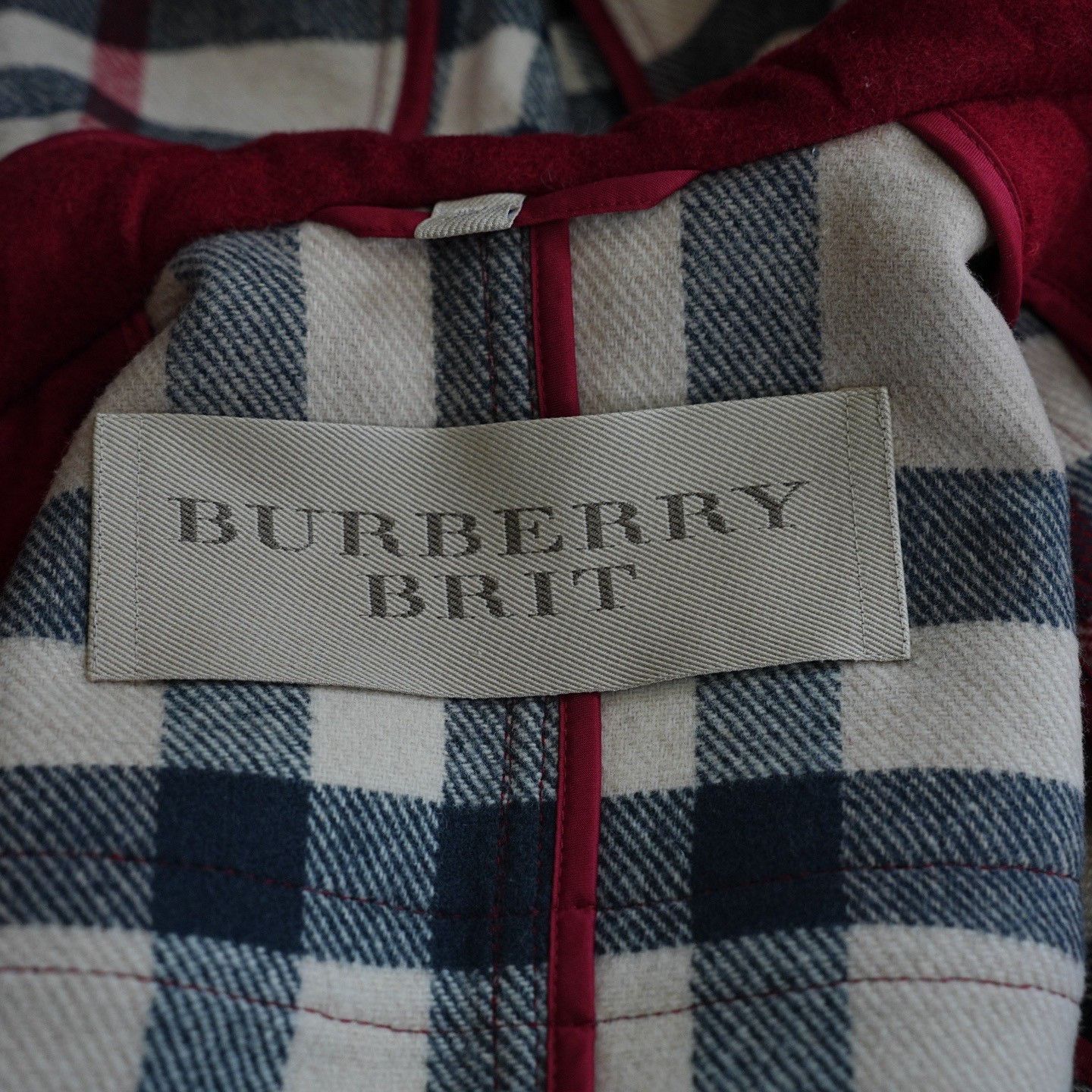 Burberry Burberry Wool Red Coat L Women Size L / US 10 / IT 46 - 3 Thumbnail