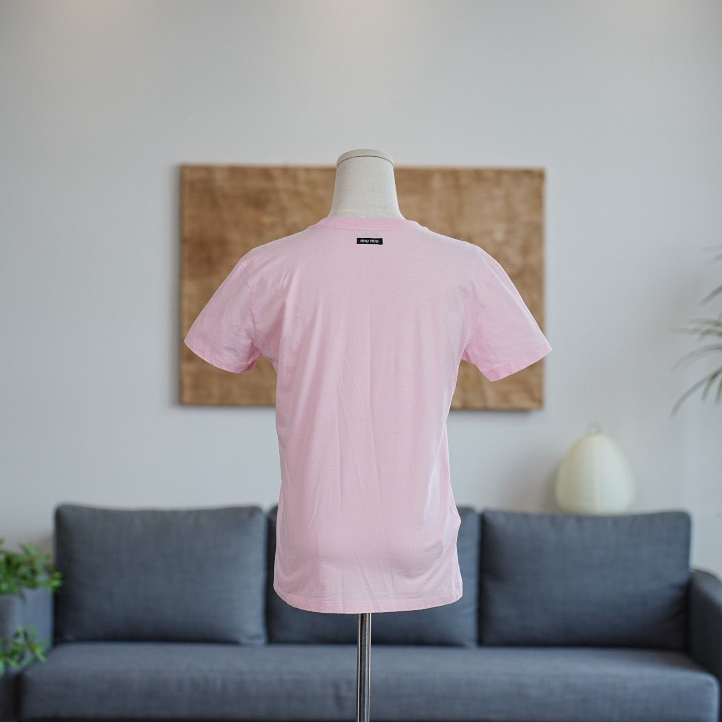 Miu Miu Miu Miu Embroidered Printed Pink T-Shirt M Women Size M / US 6-8 / IT 42-44 - 2 Thumbnail