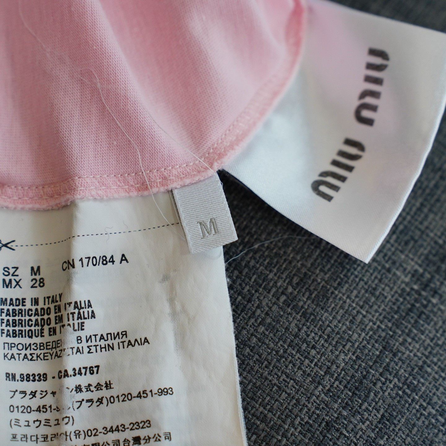 Miu Miu Miu Miu Embroidered Printed Pink T-Shirt M Women Size M / US 6-8 / IT 42-44 - 5 Thumbnail