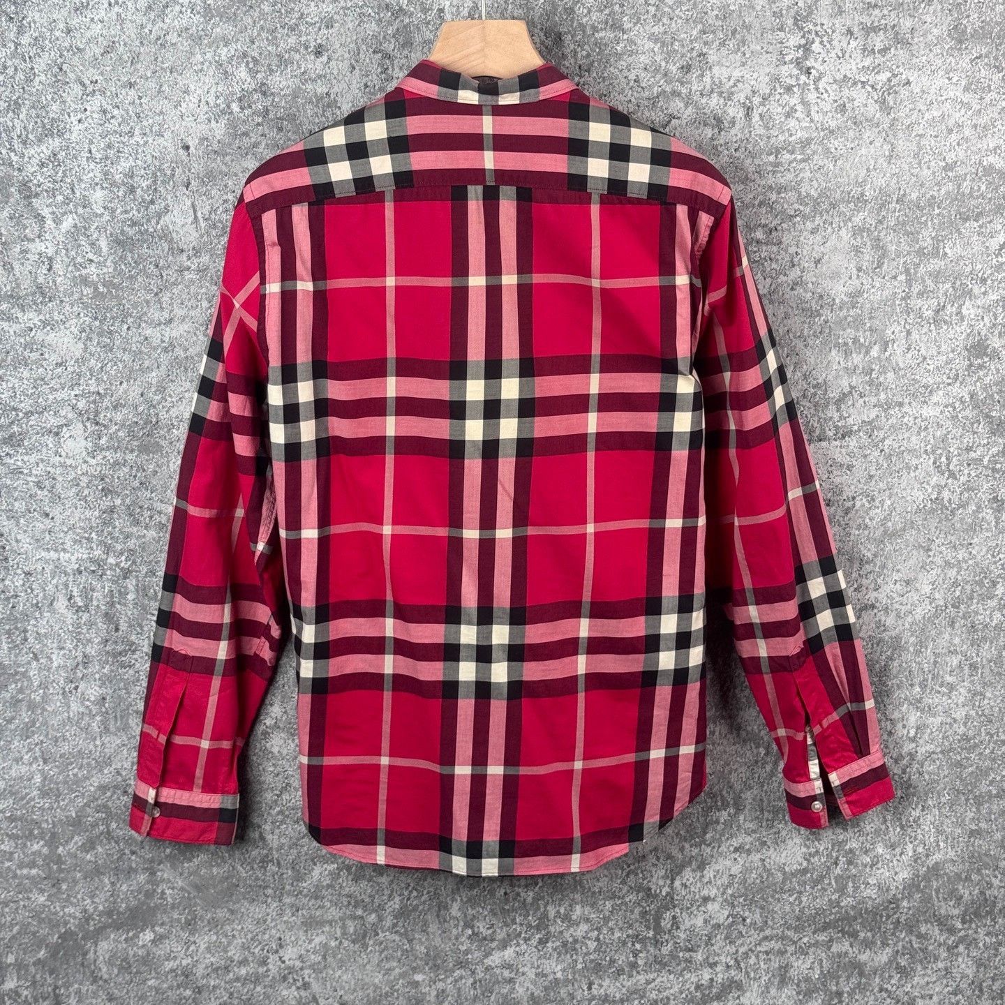 Burberry Burberry Striped Plaid Red Shirt m Men Size US M / EU 48-50 / 2 - 2 Thumbnail
