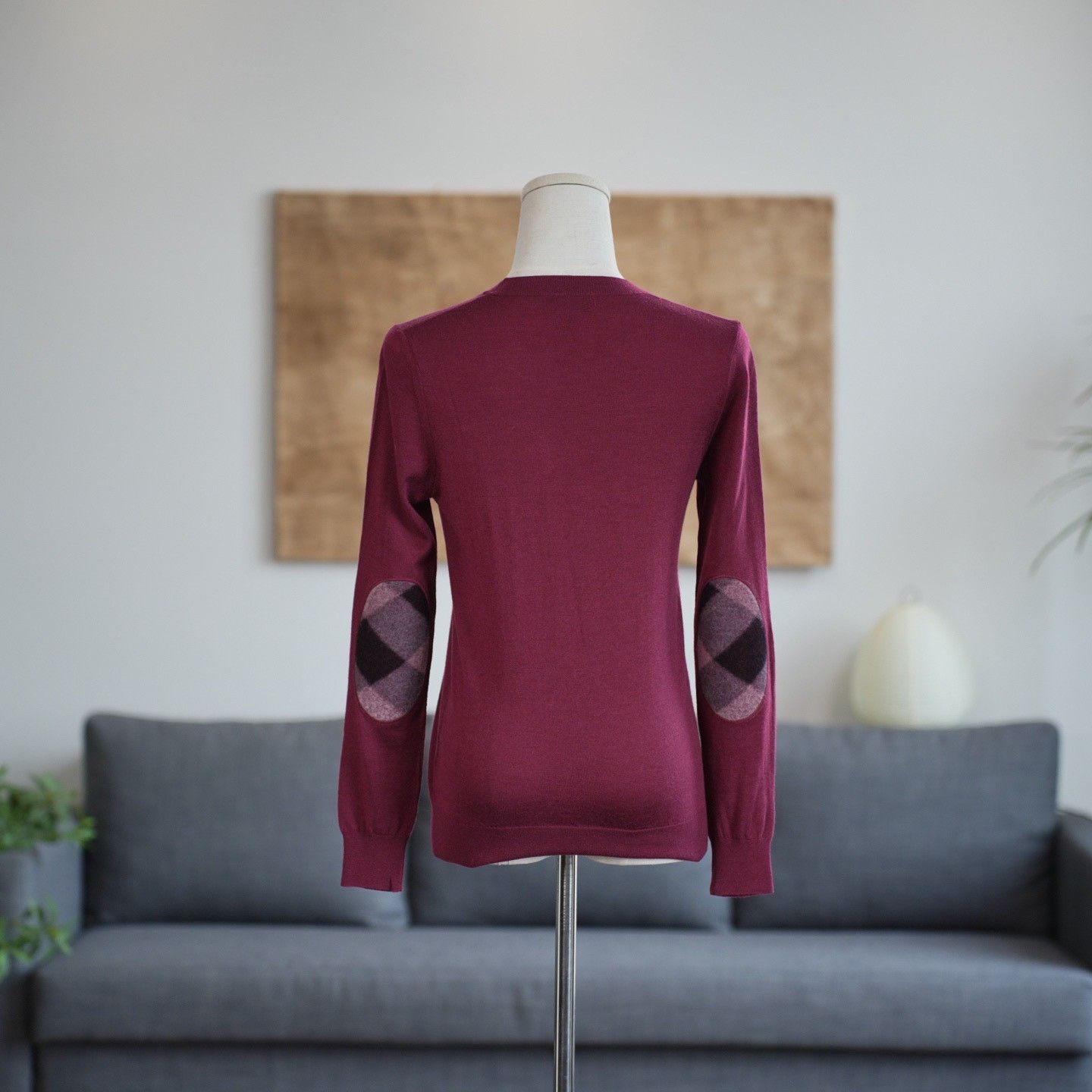 Burberry Burberry Knit Red Sweater XS Women Size XS / US 0-2 / IT 36-38 - 2 Thumbnail