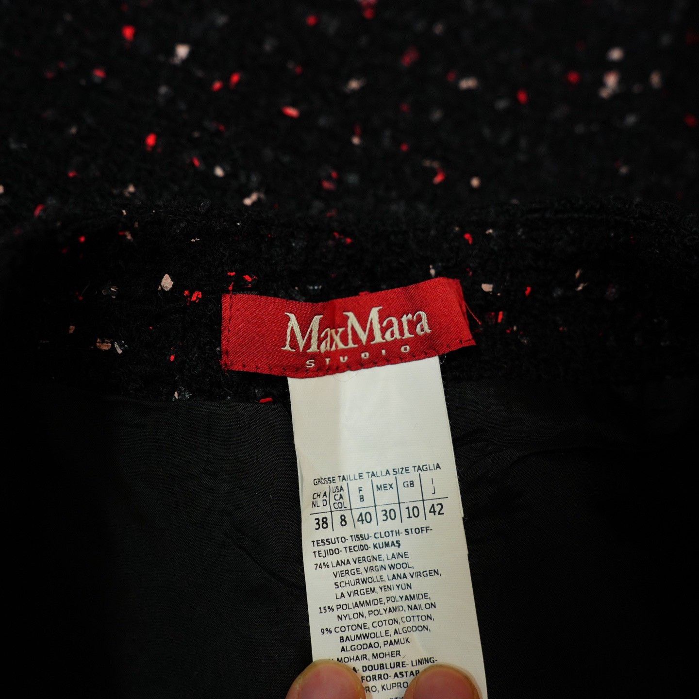Max Mara Max Mara Slim Black Skirt 42 Women Size 42" / US 20 - 5 Thumbnail
