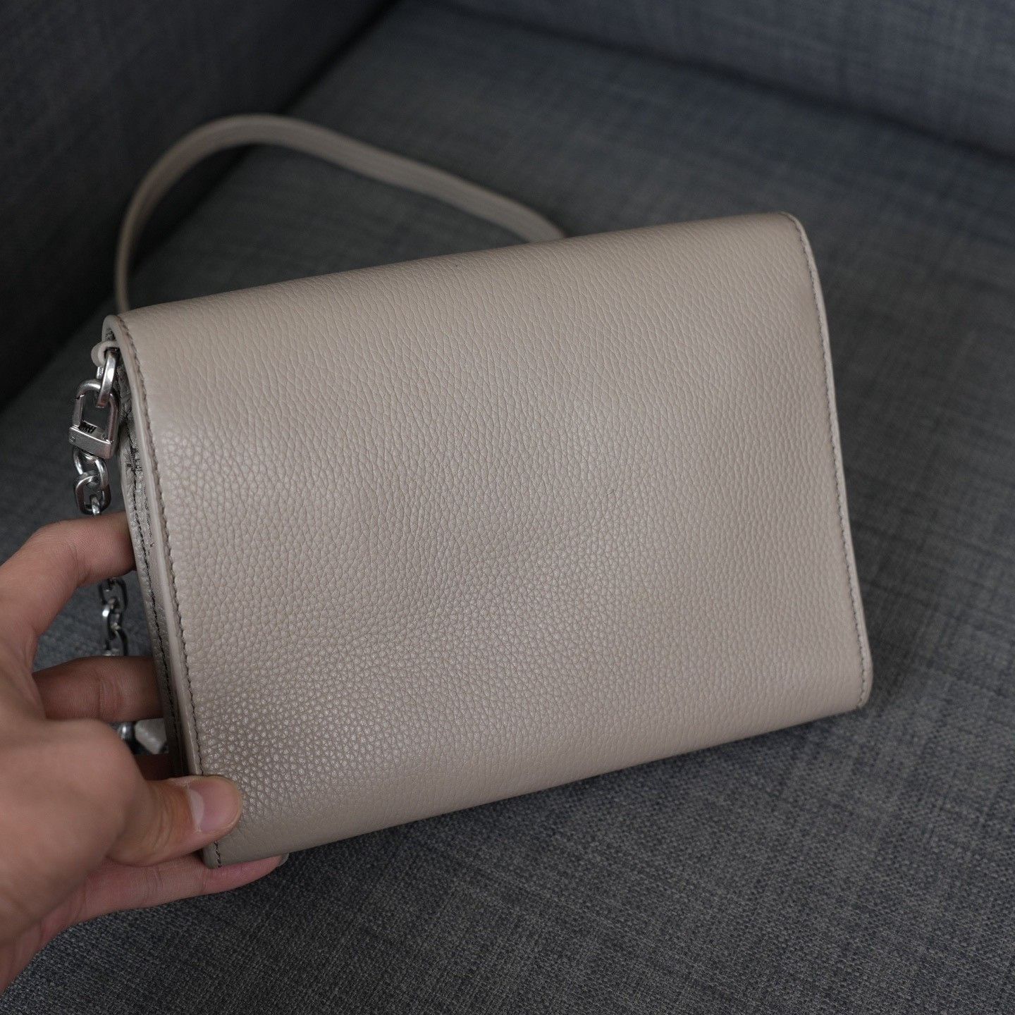 Tory Burch Tory Burch Leather Gray Shoulder Bag OS Women Size ONE SIZE - 4 Thumbnail