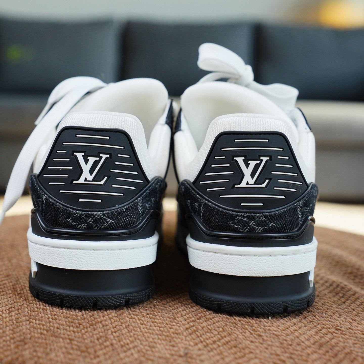 Louis Vuitton Louis Vuitton Training Denim Black Lowtop Sneakers Women Size US 6 / IT 36 - 5 Thumbnail