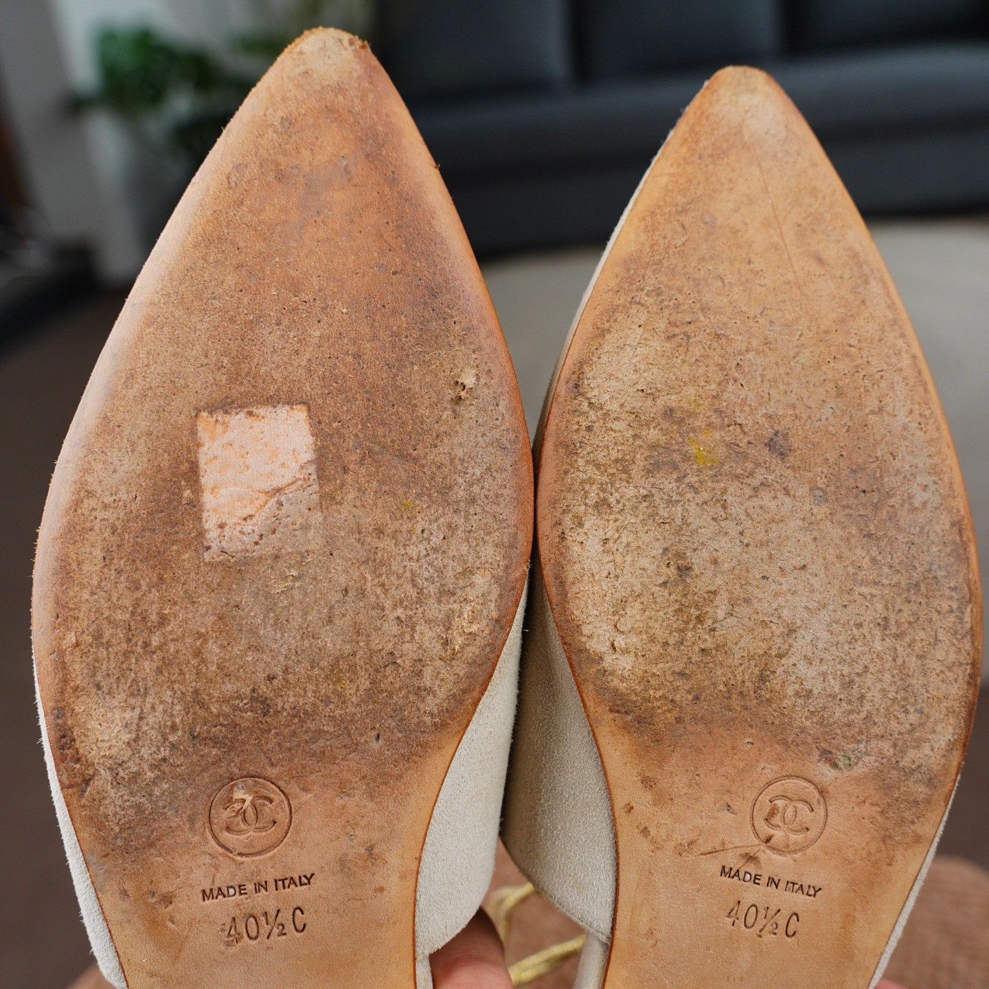 Chanel Chanel Suede Sandals us_10-5 Women Size US 10.5 / IT 40.5 - 8 Thumbnail