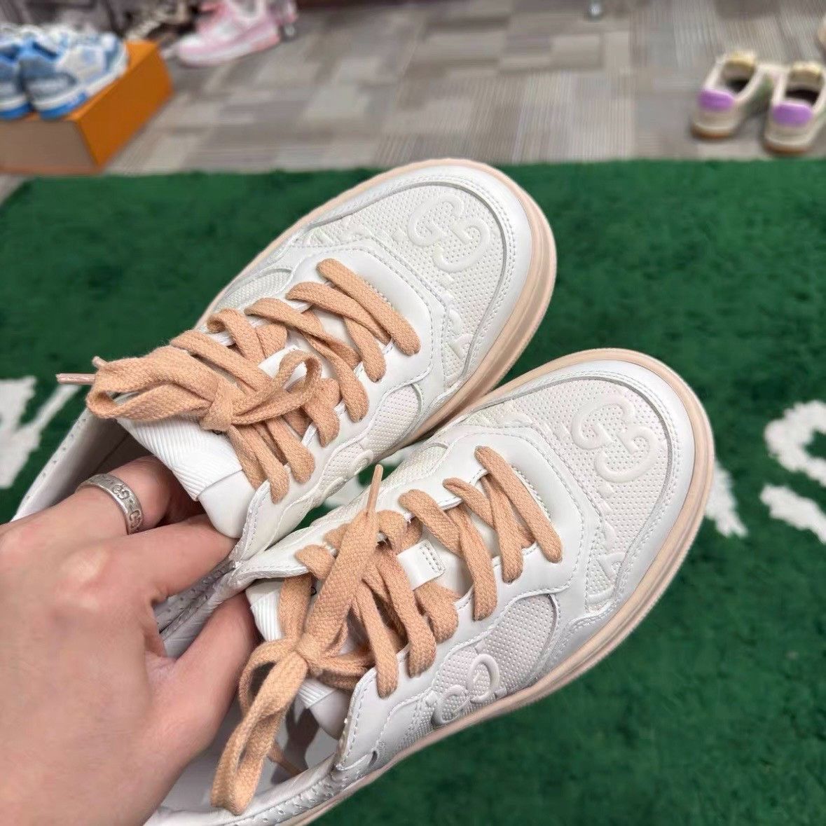 Gucci Gucci Pink Lowtop Sneakers us_6-5 Women Size US 6.5 / IT 36.5 - 5 Thumbnail