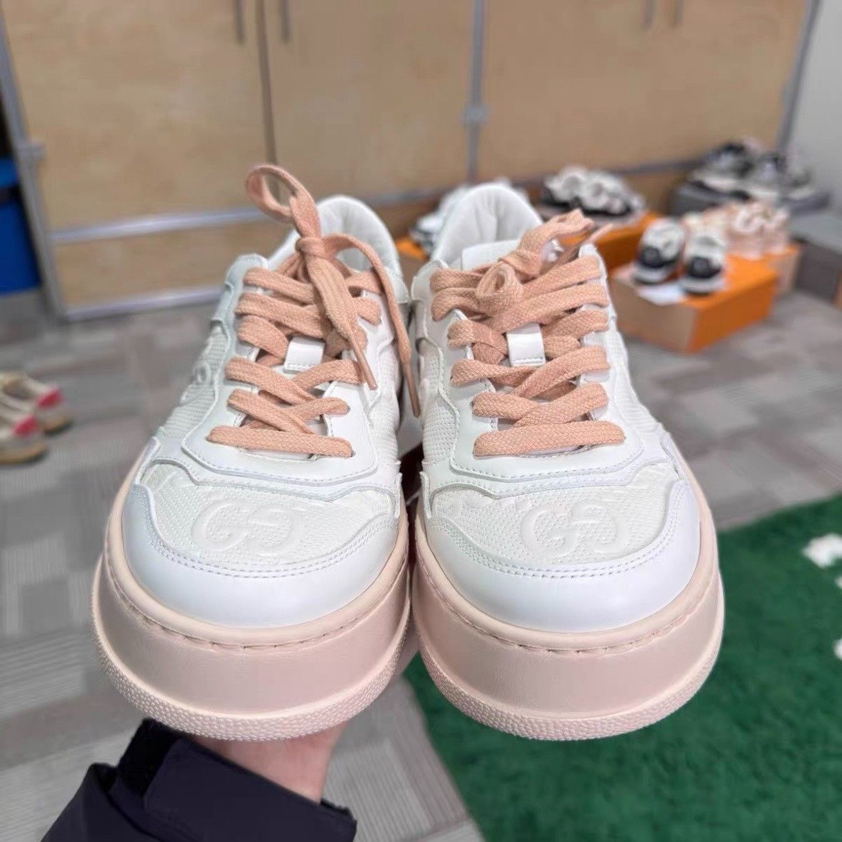 Gucci Gucci Pink Lowtop Sneakers us_6-5 Women Size US 6.5 / IT 36.5 - 4 Thumbnail