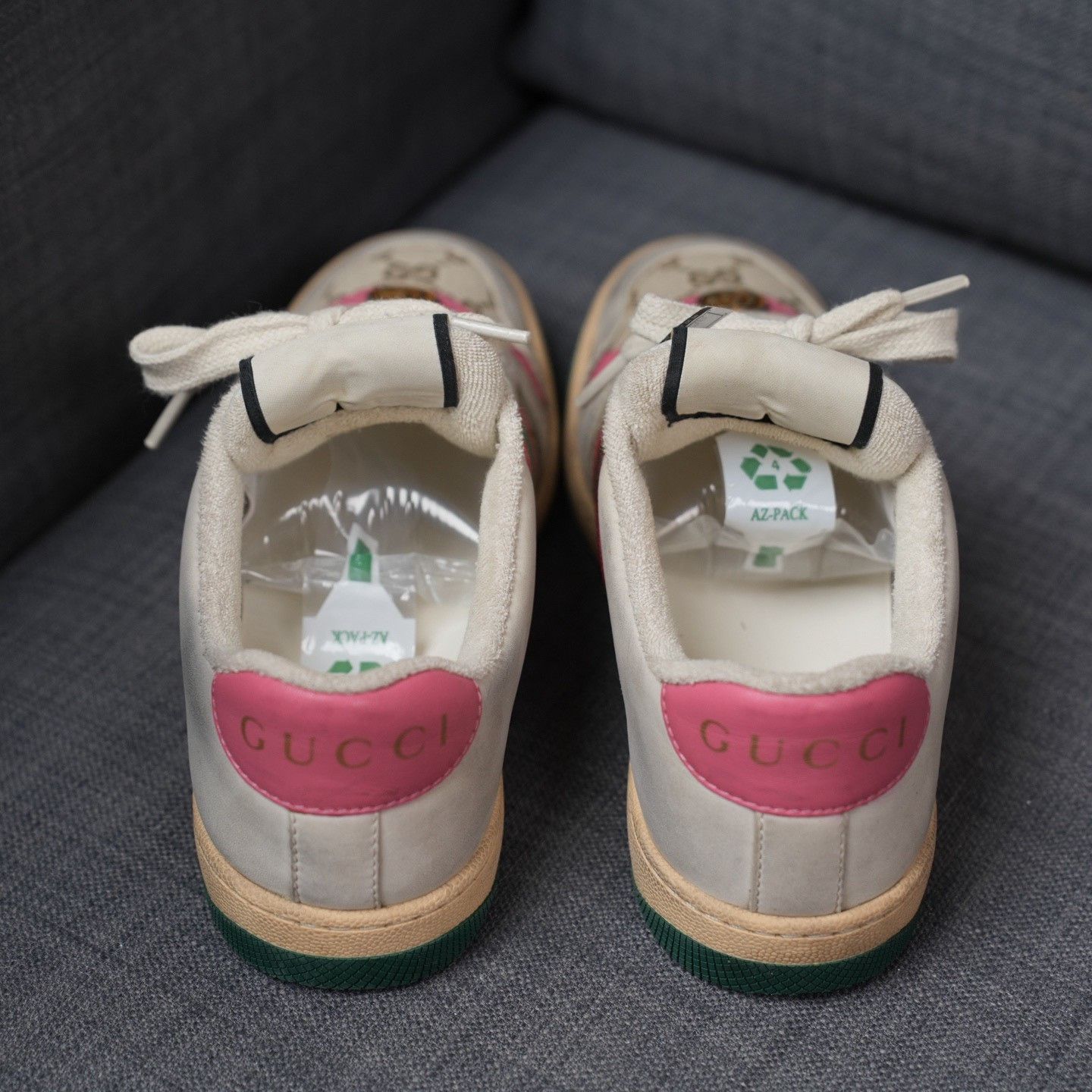 Gucci Gucci Distressed Pink Lowtop Sneakers us_6-5 Women Size US 6.5 / IT 36.5 - 6 Thumbnail