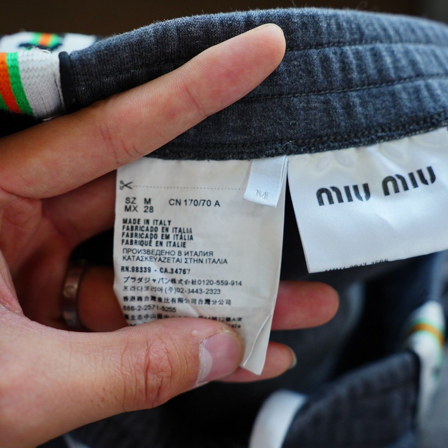 Miu Miu Miu Miu Retro Gray Skirt 28 Women Size 28" / US 6 / IT 42 - 7 Thumbnail