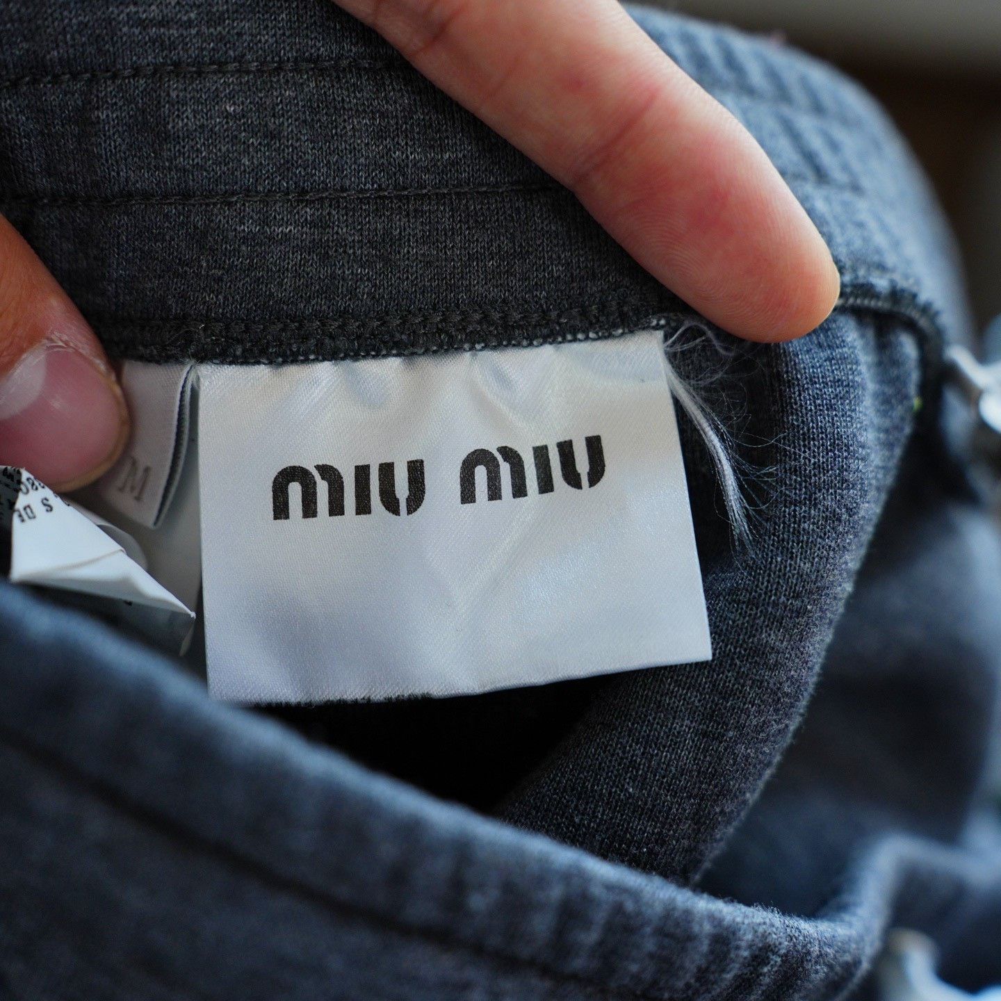 Miu Miu Miu Miu Retro Gray Skirt 28 Women Size 28" / US 6 / IT 42 - 6 Thumbnail