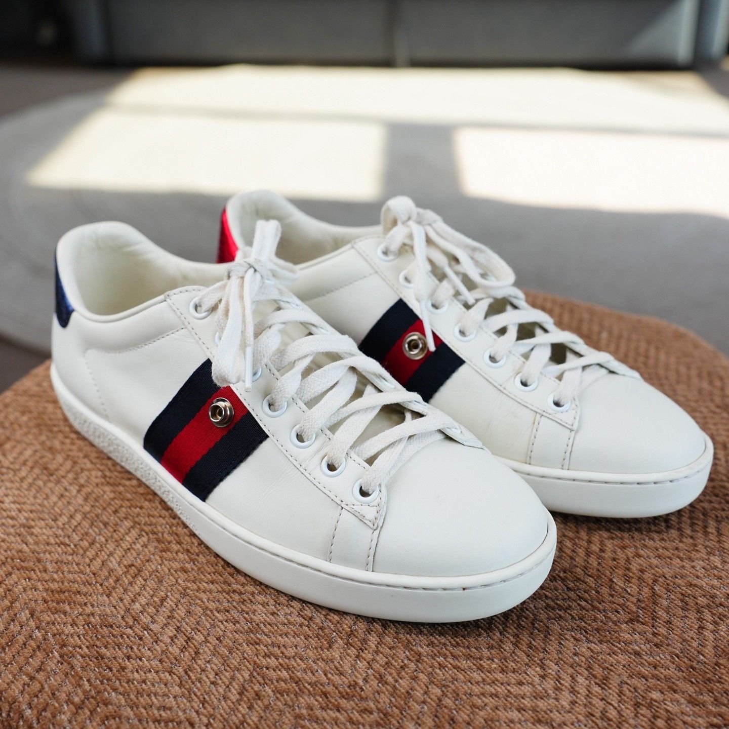Gucci Gucci White Lowtop Sneakers us_6-5 Women Size US 6.5 / IT 36.5 - 3 Thumbnail