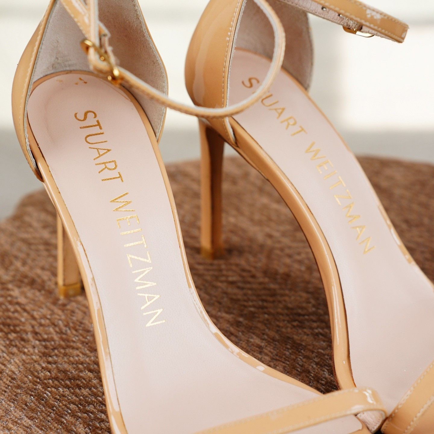 Stuart Weitzman Stuart Weitzman Patent Beige Sandals us_6-5 Women Size US 6.5 / IT 36.5 - 7 Thumbnail