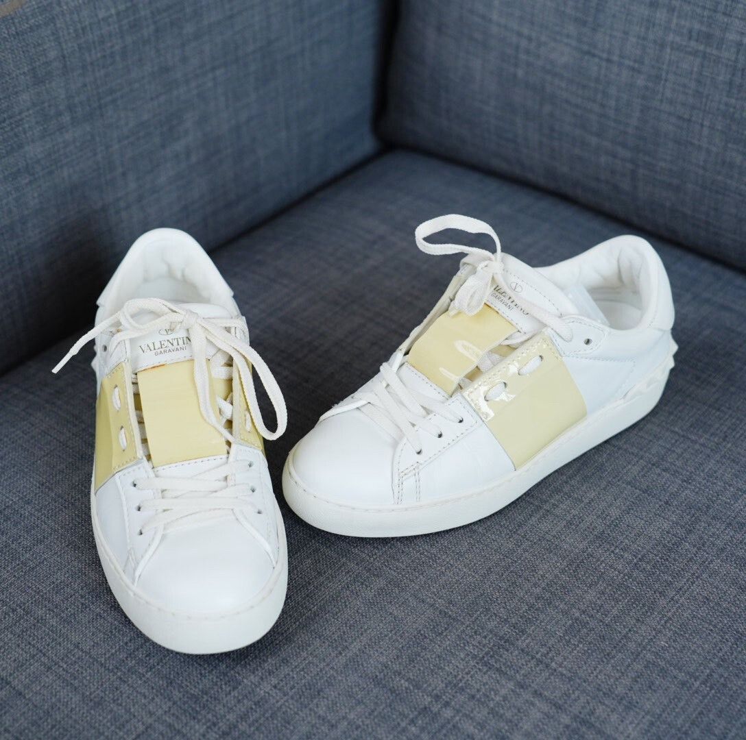 Valentino Valentino White Lowtop Sneakers us_6-5 Women Size US 6.5 / IT 36.5 - 3 Thumbnail