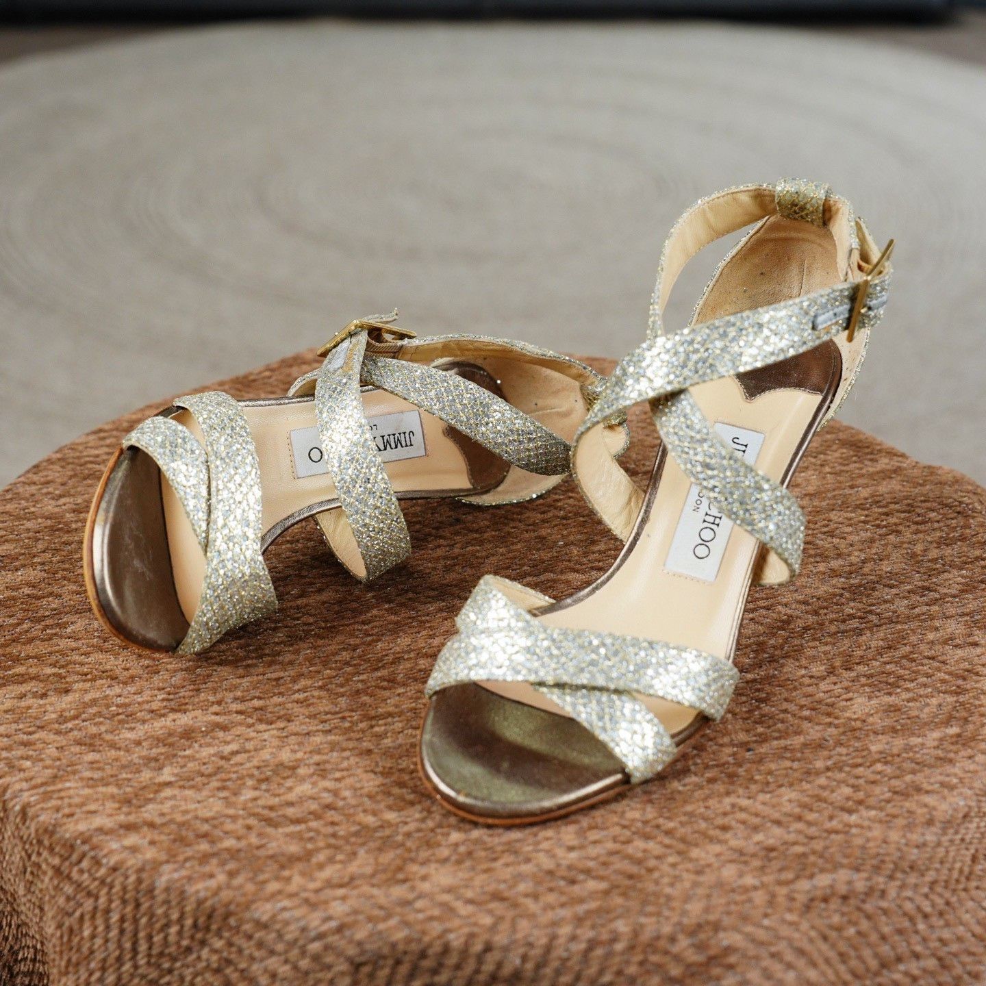 Jimmy Choo Jimmy Choo Leather Silver Sandals us_6-5 Women Size US 6.5 / IT 36.5 - 2 Thumbnail